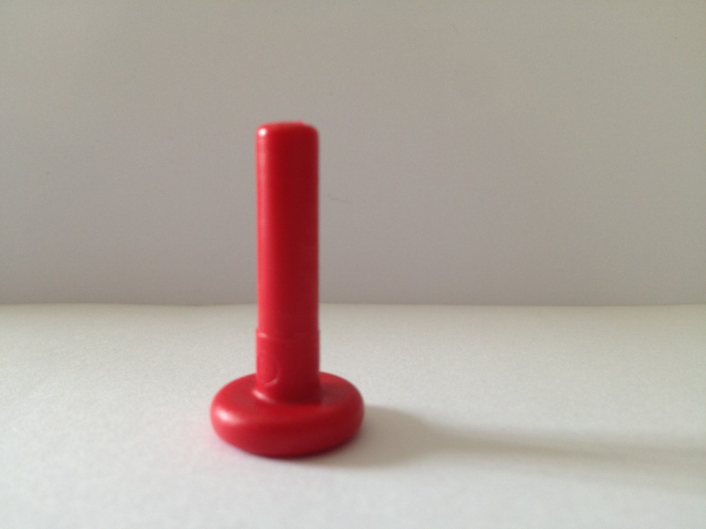 Sealing plug D=6 Transport seal, front view for secure sealing during transport, red, accessory for the Testomat 808