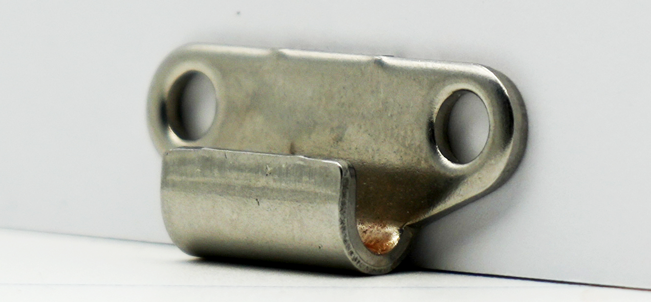 Clamping hook -NIRO TL 800-7-1, side view right, stainless steel, for the measuring chamber