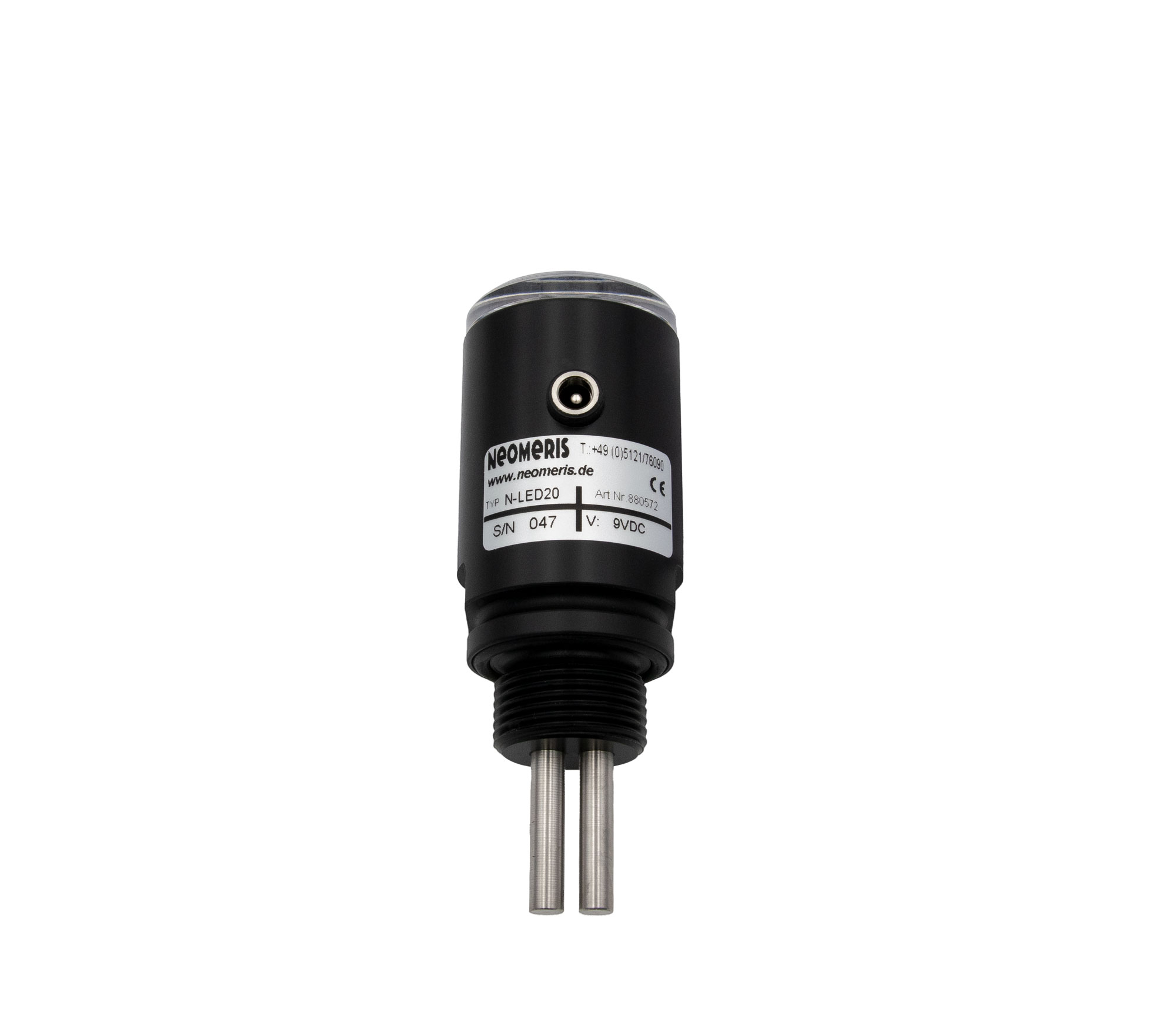 N-LED20, conductivity measuring instrument 0-20μS/cm with 5 LEDs and integrated 3/4″ screw-in measuring cell