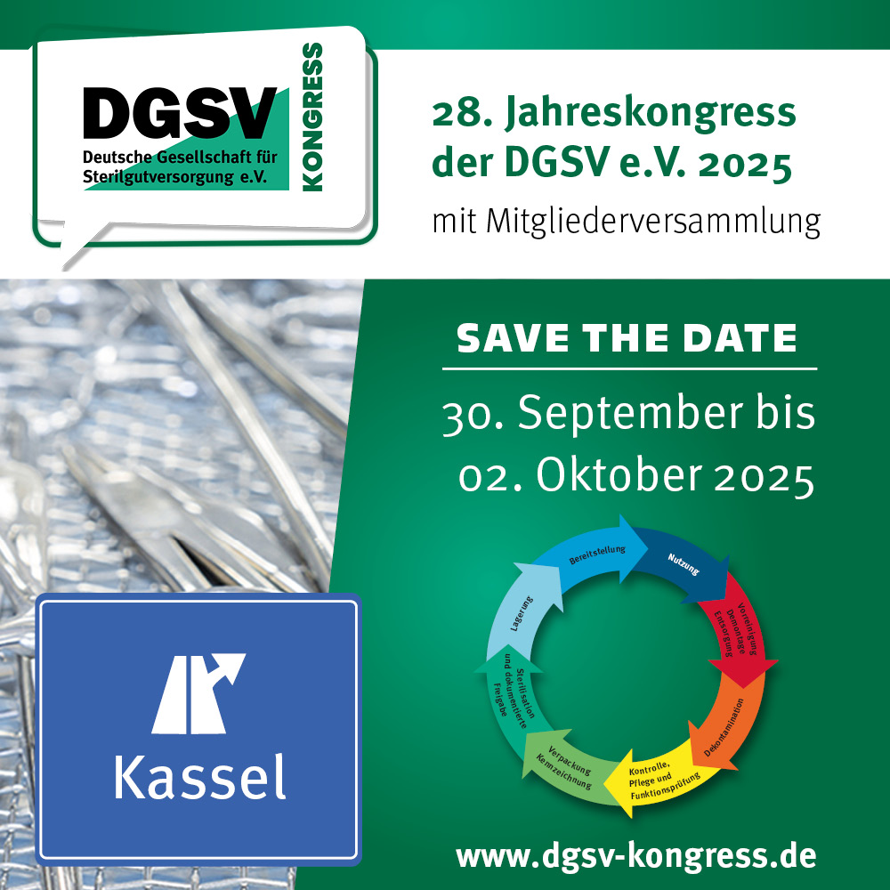 Wir freuen uns, auch in diesem Jahr wieder beim 28. Jahreskongress der DGSV vom 30.09. – 02.10.2025 in Kassel dabei zu sein!