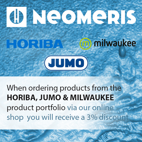 ein HeylNeomeris Banner in blauer Farbe mit Neomeris oben. Unten die Dritthersteller gelistet