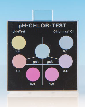 pH-Chlor DPD - Farbvergleichsgerät Testoval