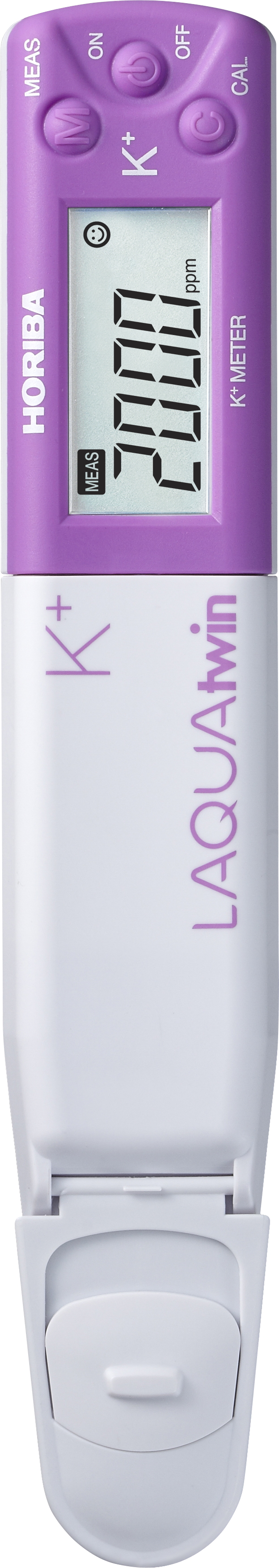 Horiba K 11 Tester geschlossen, Sensorkappe aufgesetzt