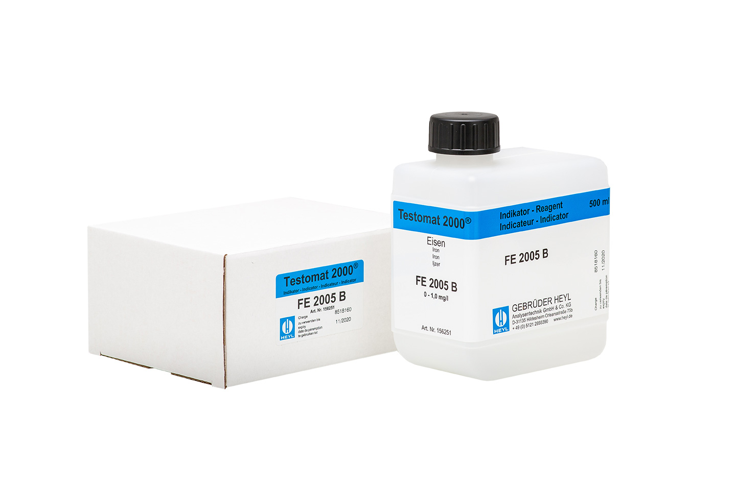 Testomat 2000® Reagenz FE 2005 B 500 ml Testomat 2000® Reagenz FE 2005 B, Flasche mit Schraubverschluss, 500 ml Lösung