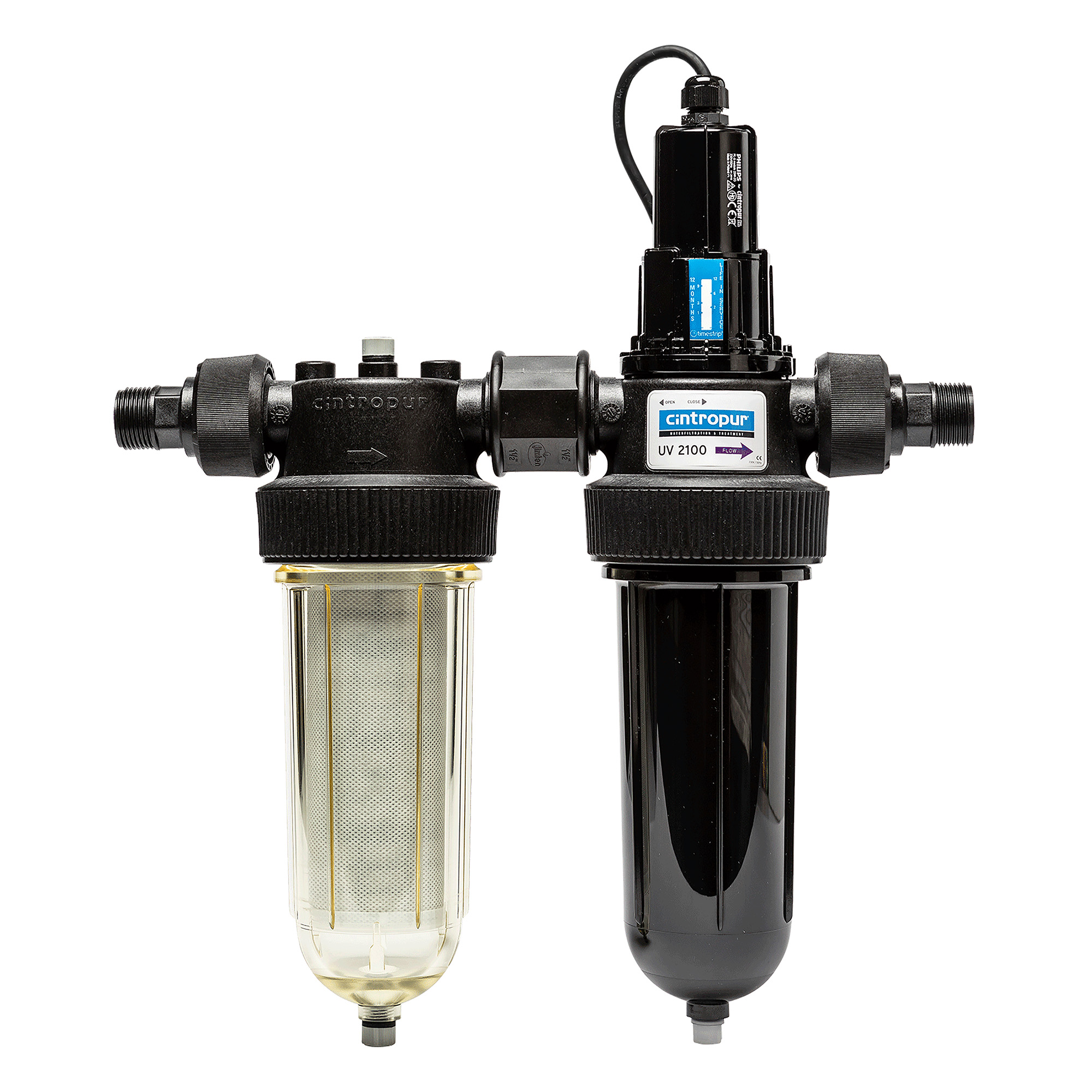 CINTROPUR DUO UV2100, Komplettansicht der UV-Filtereinheit für Wasserdesinfekti-on