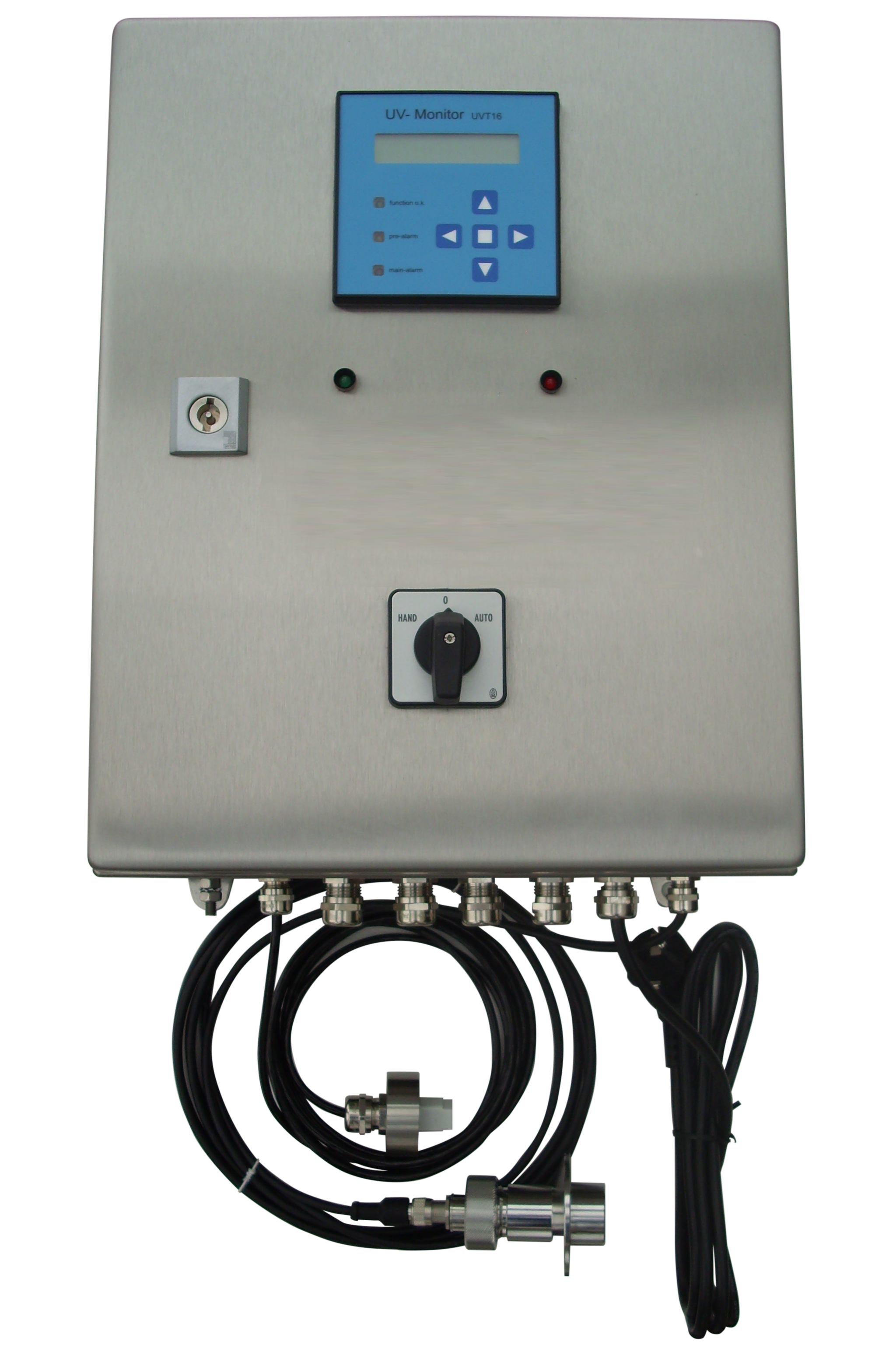 UV-System mit Bedienpanel, robustes Steuergehäuse Edelstahl