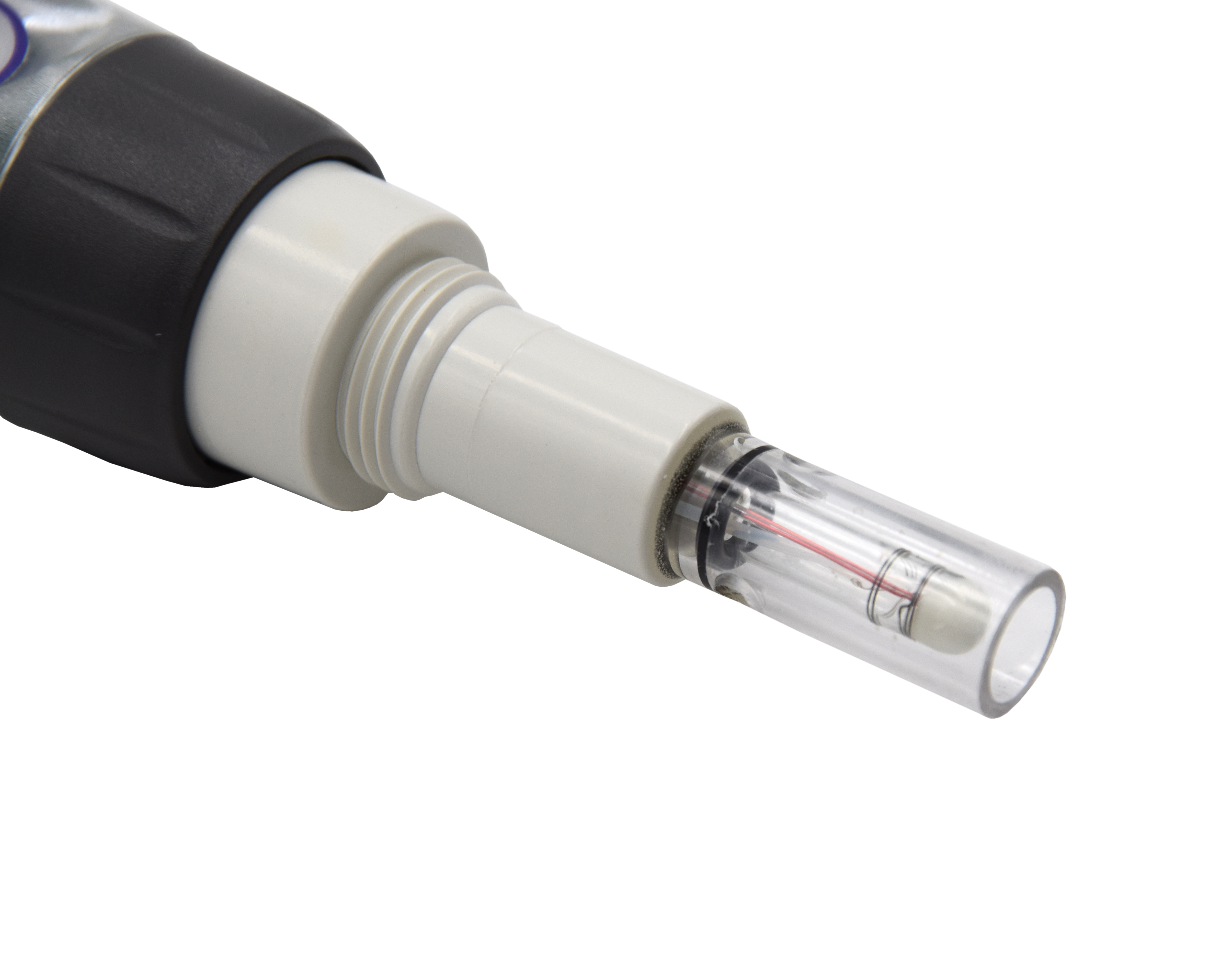 Advanced Pocket-Tester mit Sensorelektrode Detailansicht, Temperatursensor integriert