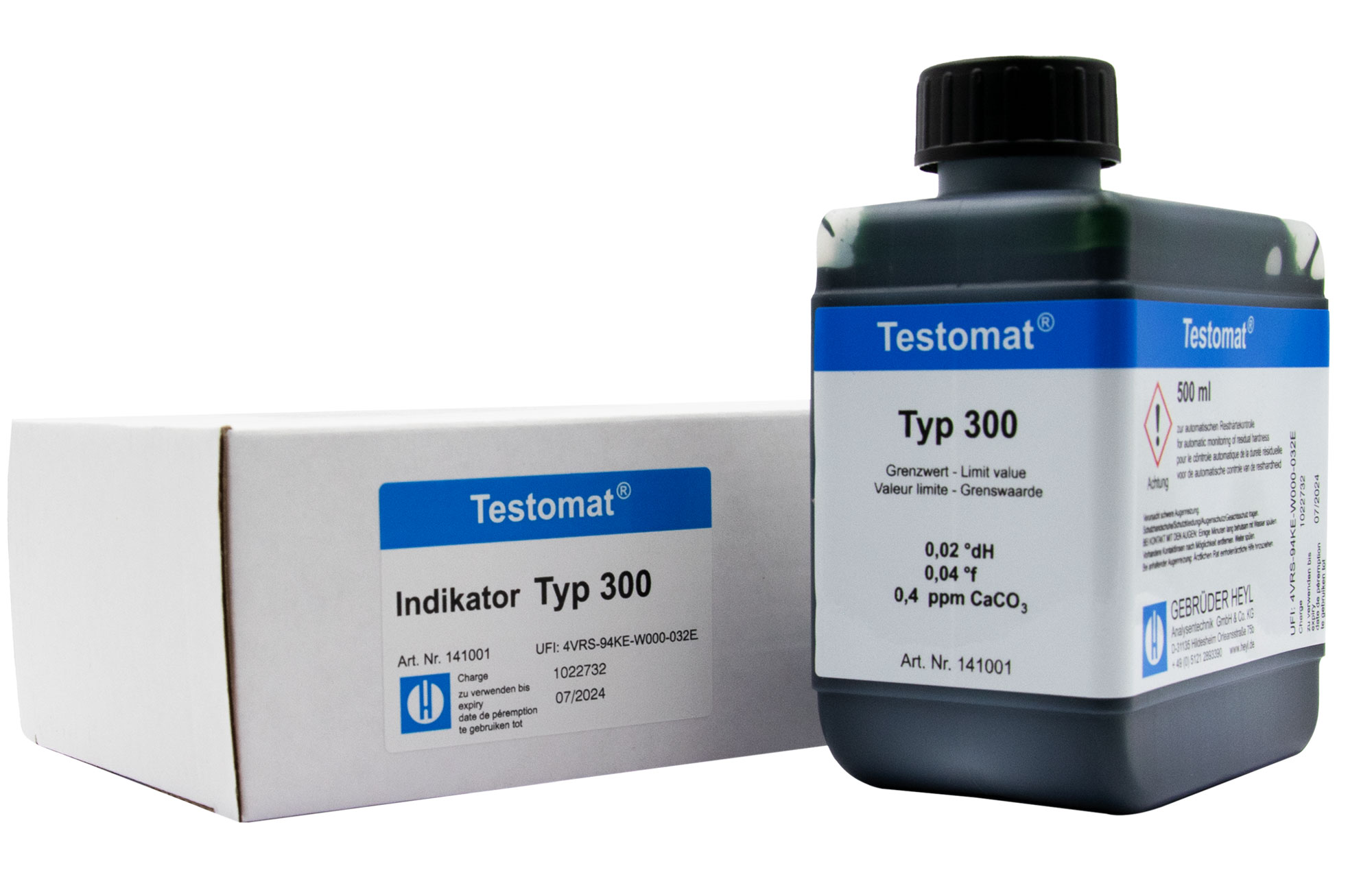 Testomat® 808 Indikator 300 500 ml Testomat® 808 Indikator 300, 500 ml Gebinde für präzise Wasserhärtebestimmung