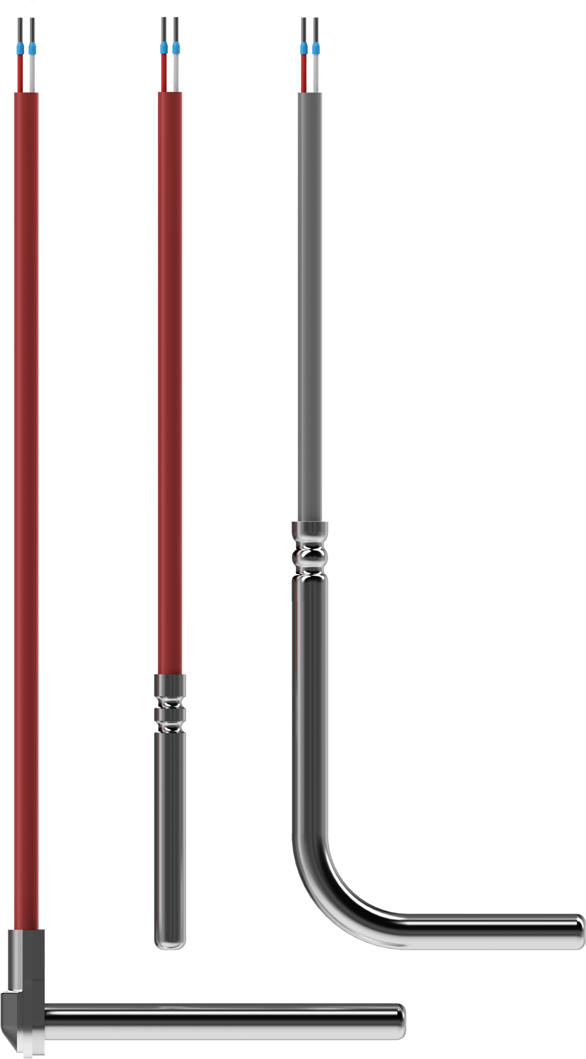 JUMO Einsteck-Widerstandsthermometer mit Anschlussleitung, mehrteiliges Schutzrohr (geschweißt) aus Edelstahl