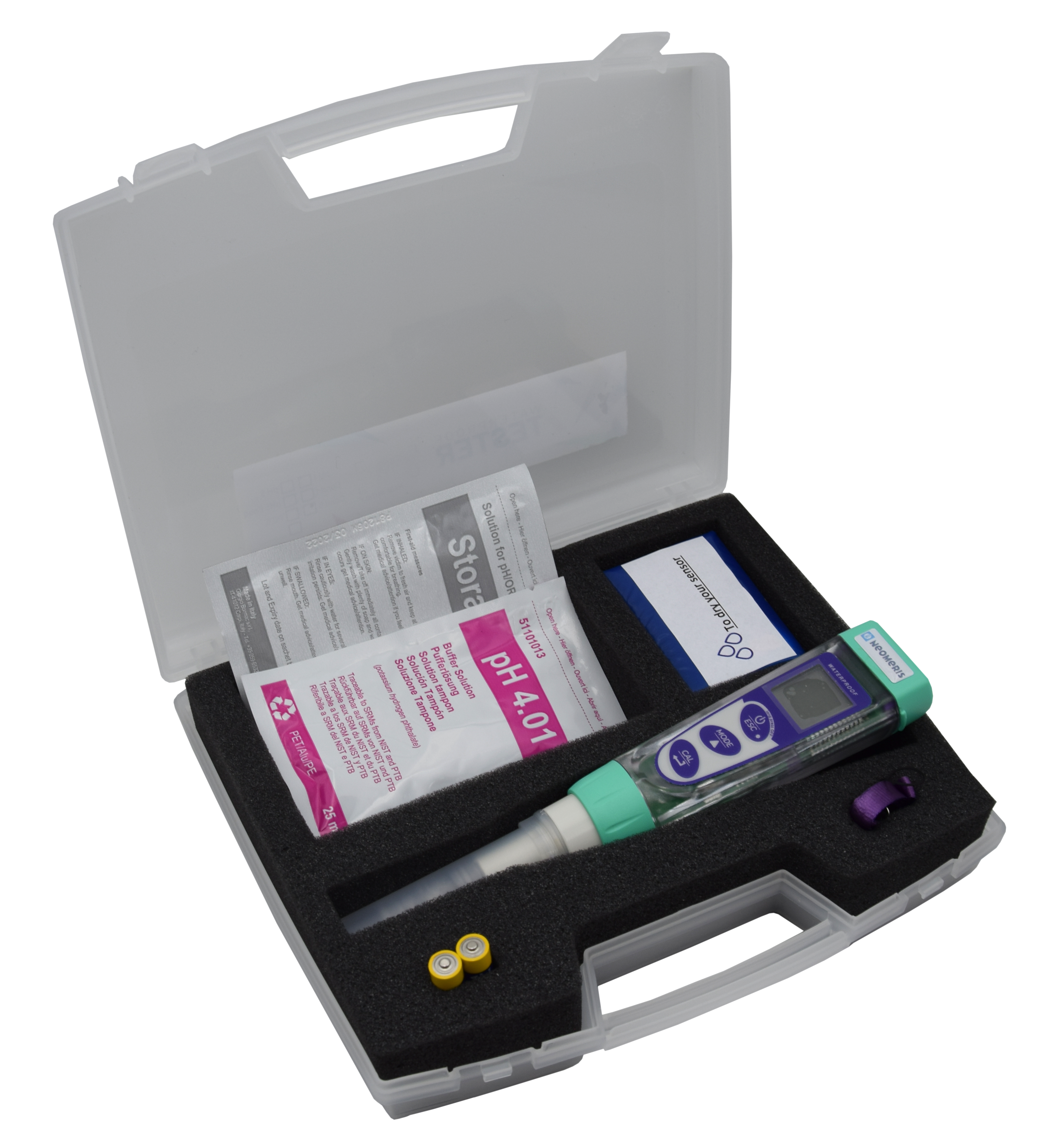 Advanced pH/Redox/Temp. Pocket-Tester im Messkoffer – Handtester zur Bestimmung des pH/Redox/Temperatur Wert