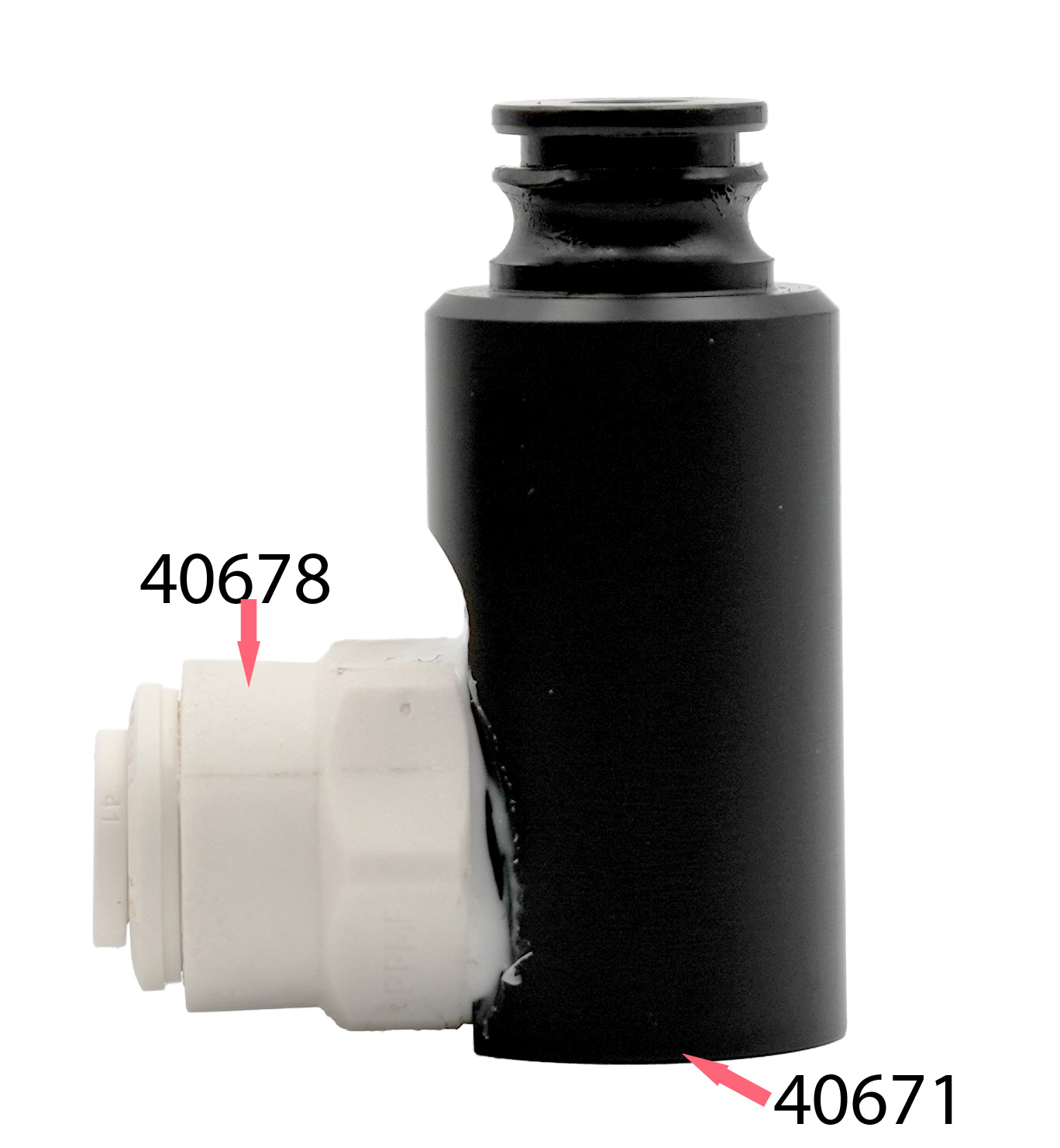 Adapter für Steckanschluss Testomat® LIMIT unsere Artikelnummer 40671 seitliche Ansicht