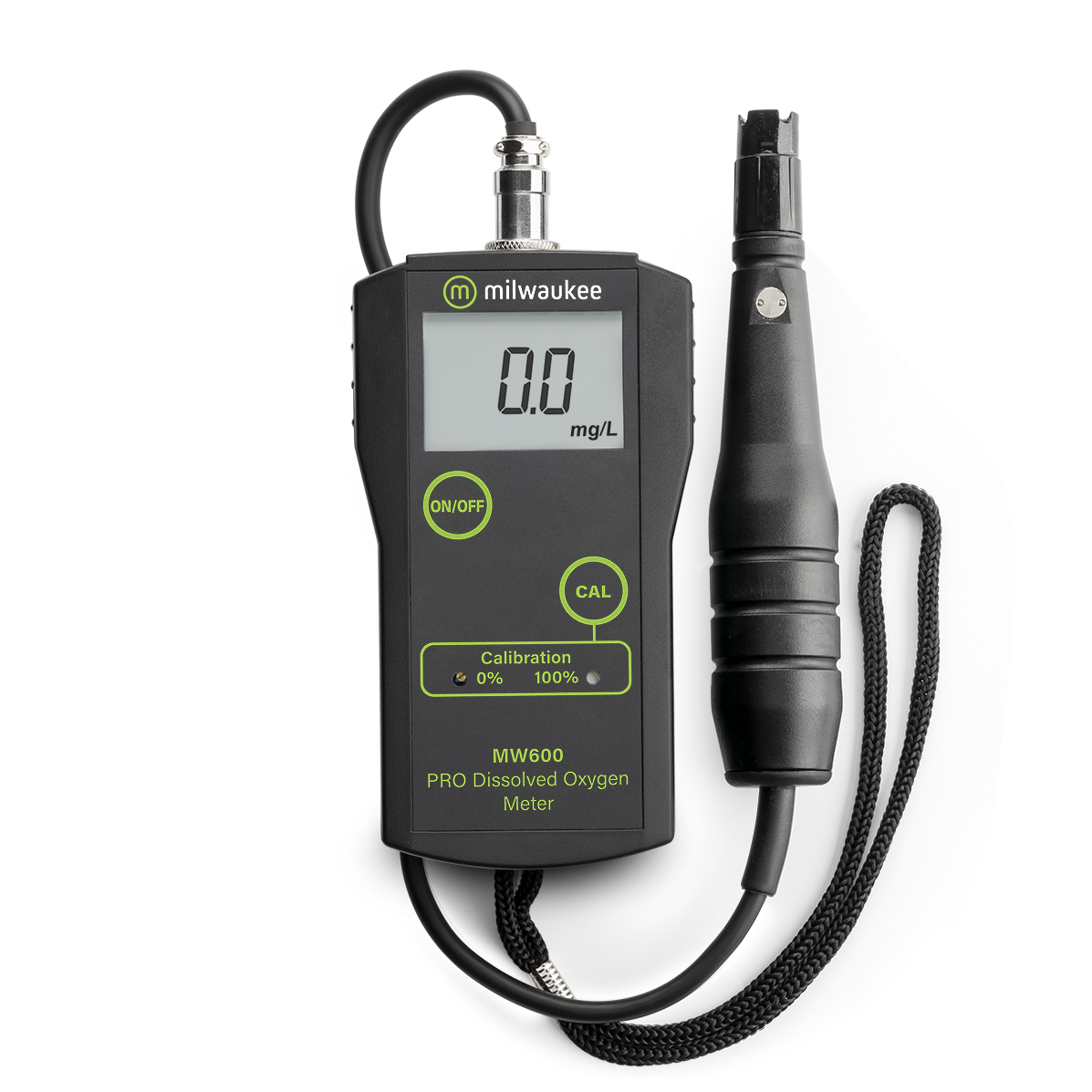 MW600 PRO Device for Dissolved Oxygen, in Black and Green