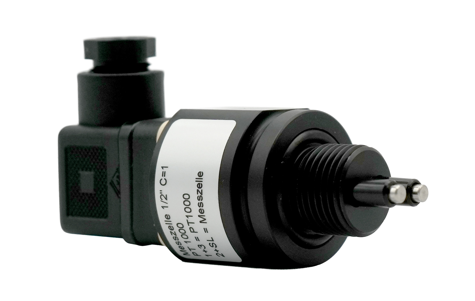 N-LF1210/PT1000, Conductivity measuring cell, Side view left, Two electrodes, 6 bar, Black, Neomeris 