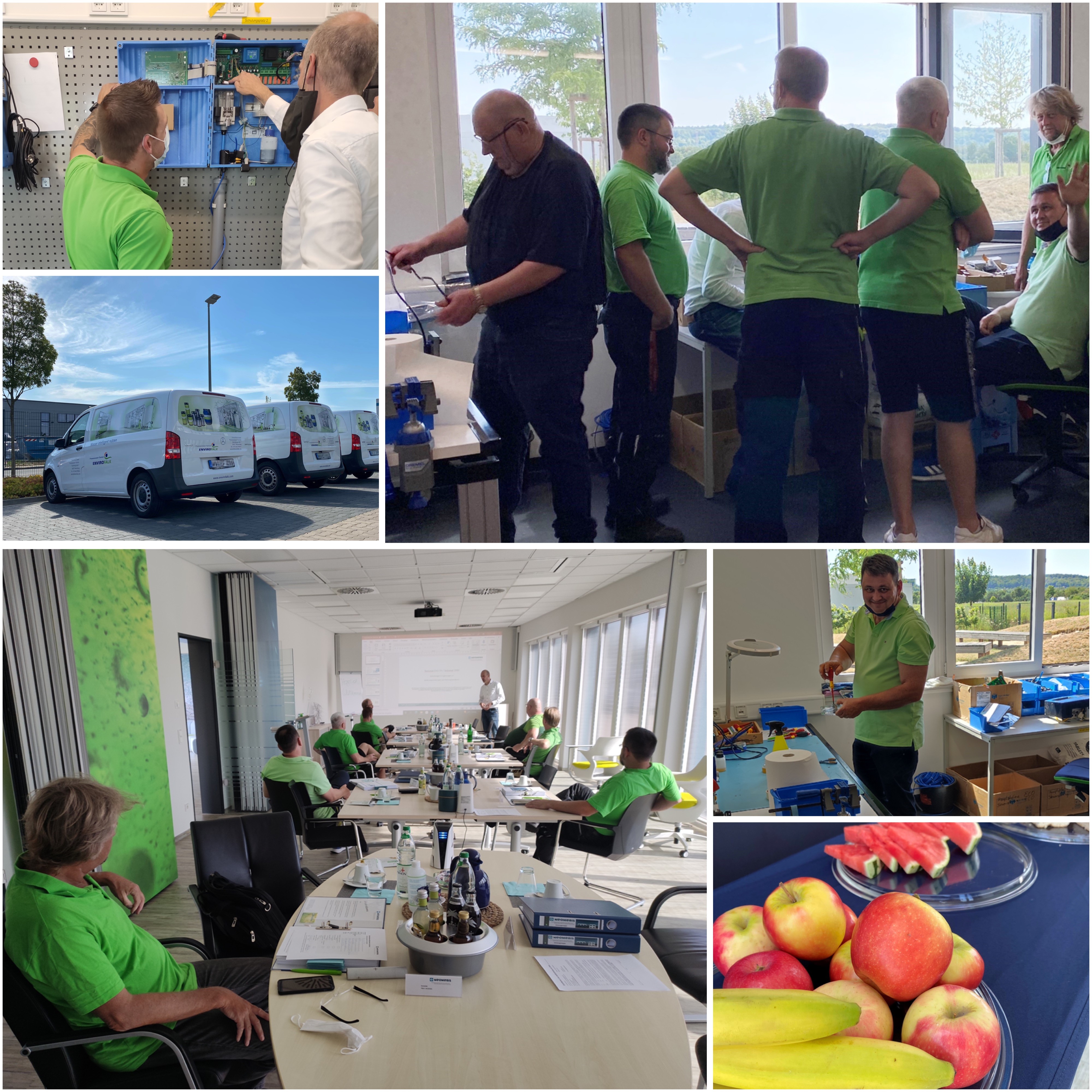Foto-Collage der Teilnehmer an der Testomatschulung in unserem Hause.