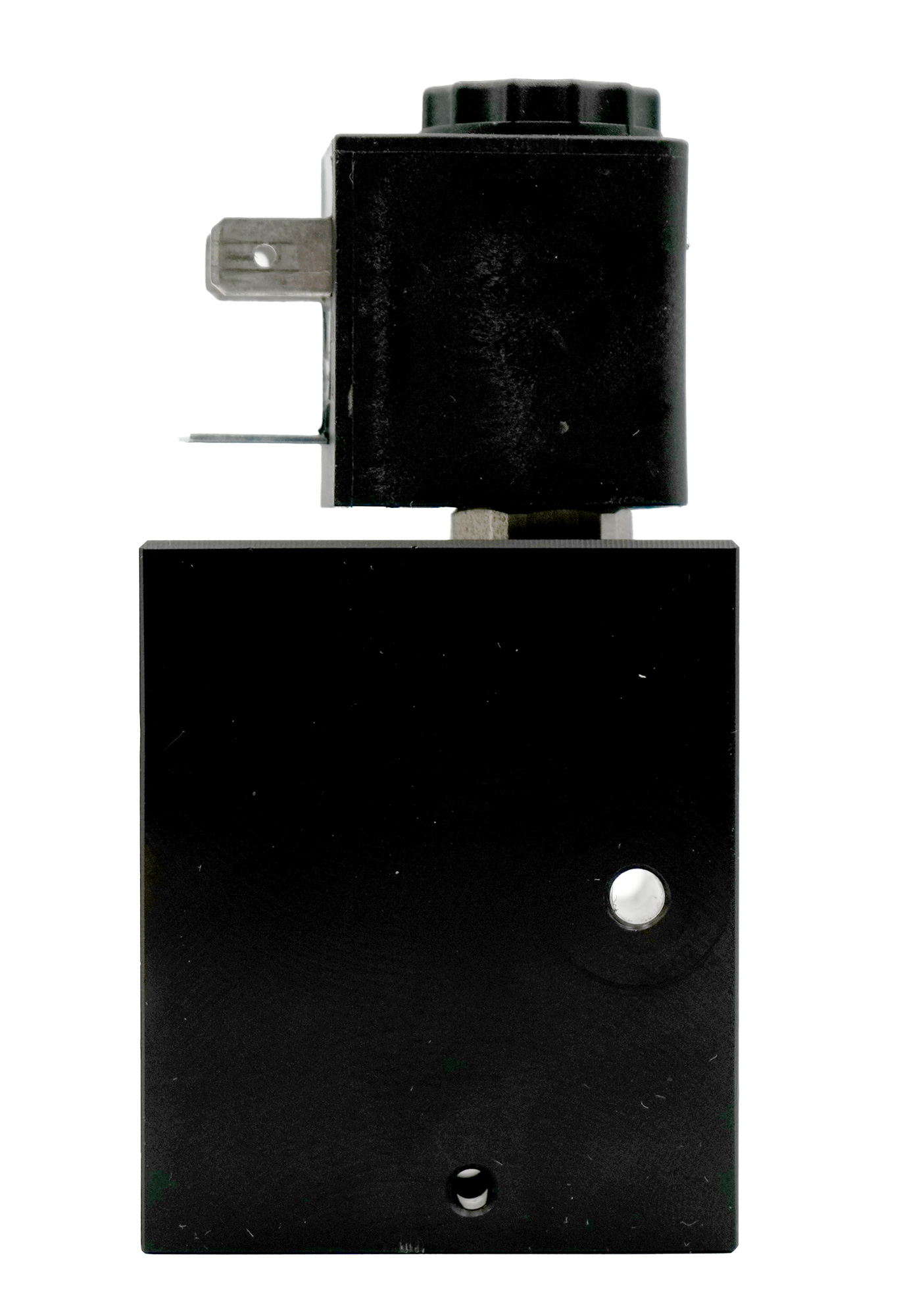 Magnetventil 2-2 Wege, 24 V für Testomat® LIMIT unsere Artikelnummer 40689 seitliche Ansicht auf die Komponenten