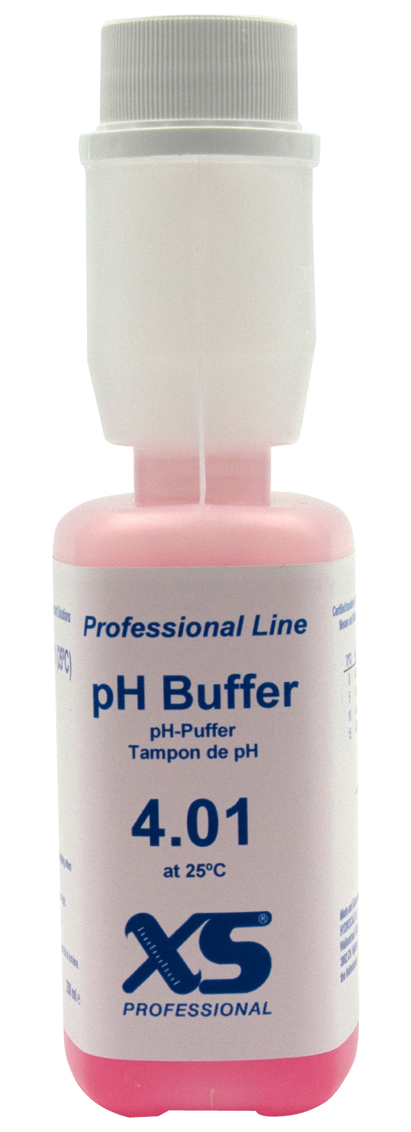 pH 4.01 Pufferlösung XS , Seiten Ansicht