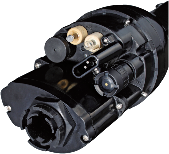 Horiba U-50 Serie Multiparameter Wasseranalysegerät, Nahaufnahme des Sensors, hochwertige Sensoren für präzise Messungen, misst pH