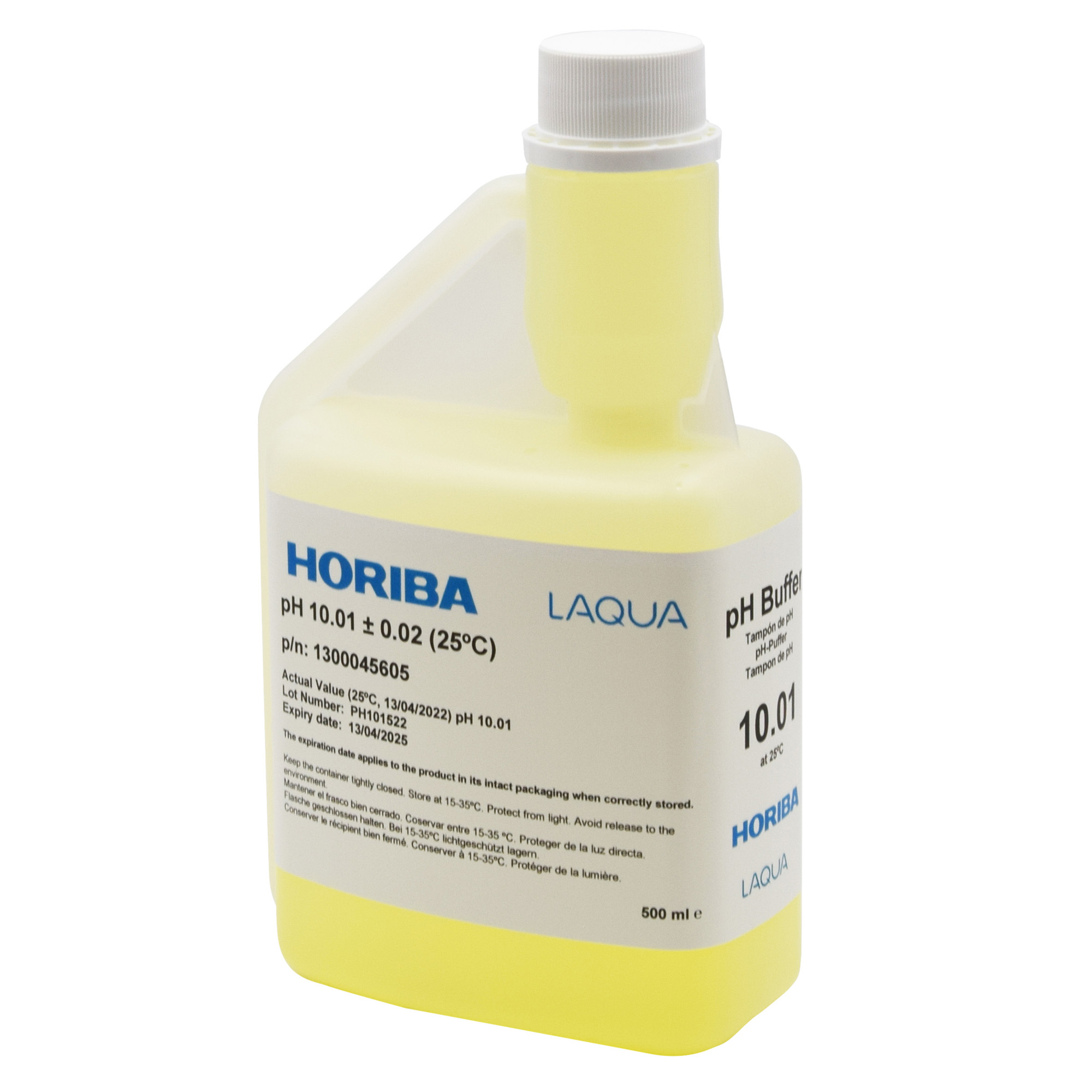 HORIBA pH 10.01 Pufferlösung 500 ml – Kalibrierlösung für pH-Elektroden