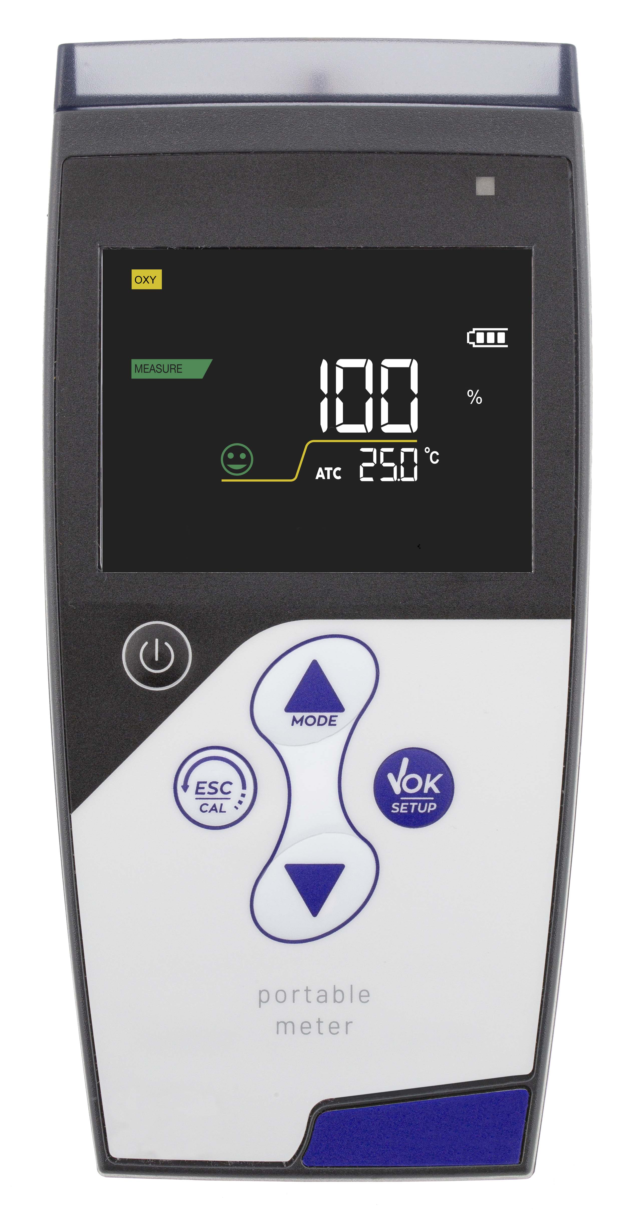 Professional dissolved Oxygen/O2 saturation/barometric pressure/temperature hand-held meter in case incl. electrode