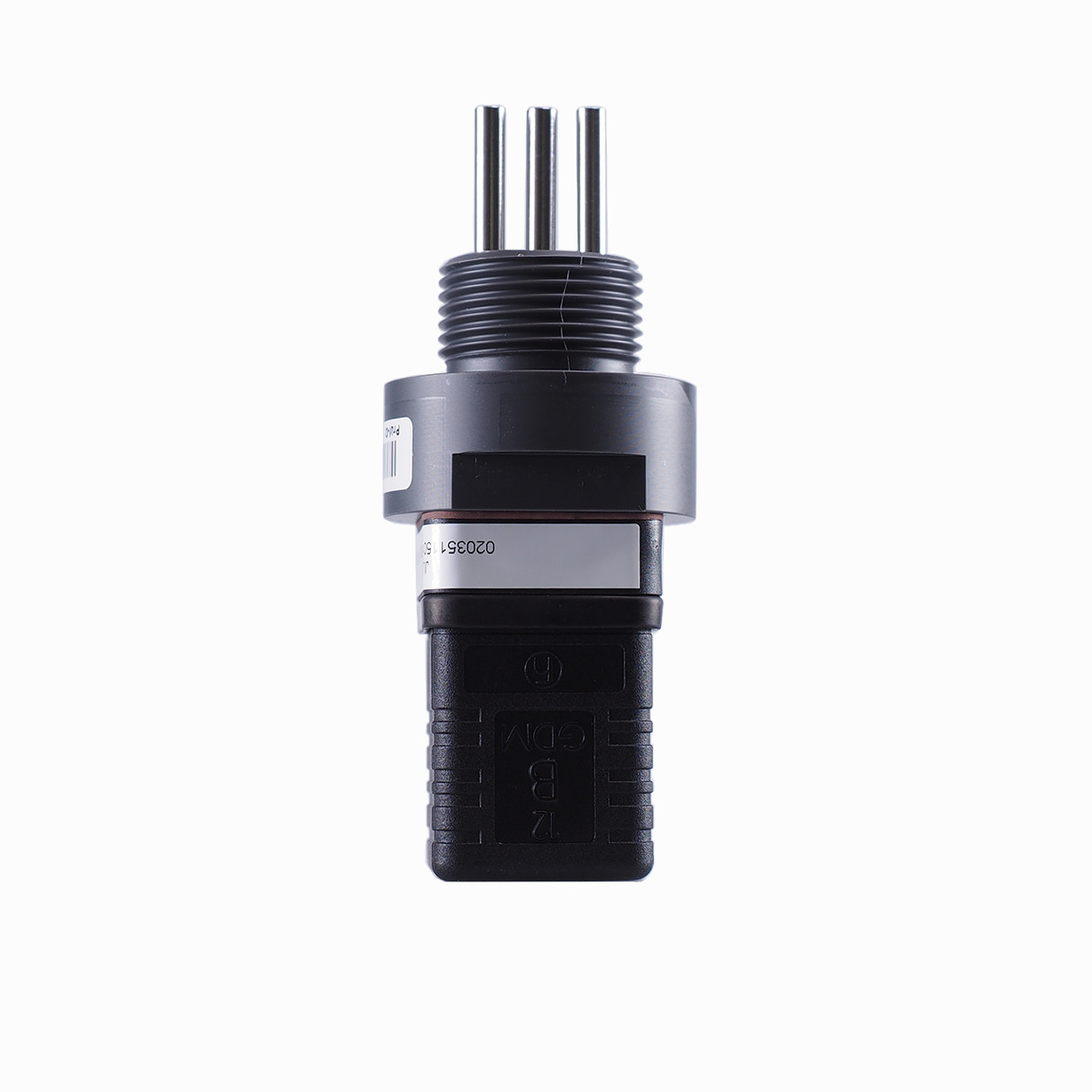 JUMO ecoLine CR-PVC, K=0.1, PT100, screw-in thread G 3/4″ A, PVC body, cell material stainless steel 1.4571