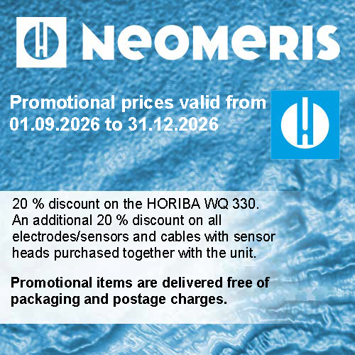 20% off banner for the HORIBA WQ330 multi-parameter analyser in English