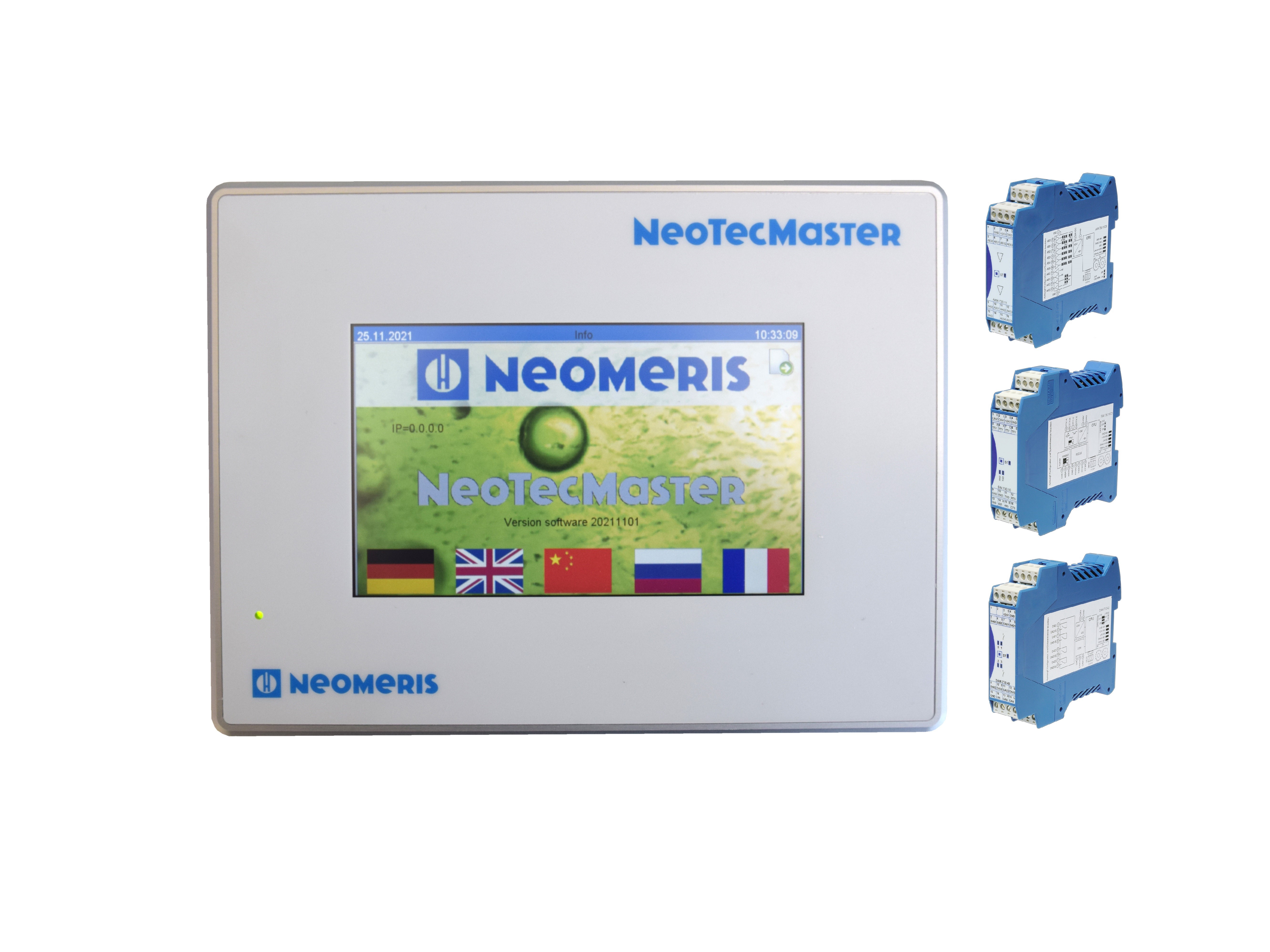 NeoTecMaster® - 5 Zoll Slave Modul NeoTecMaster, 4 Kanäle, Relais, 4 20 mA & RS232