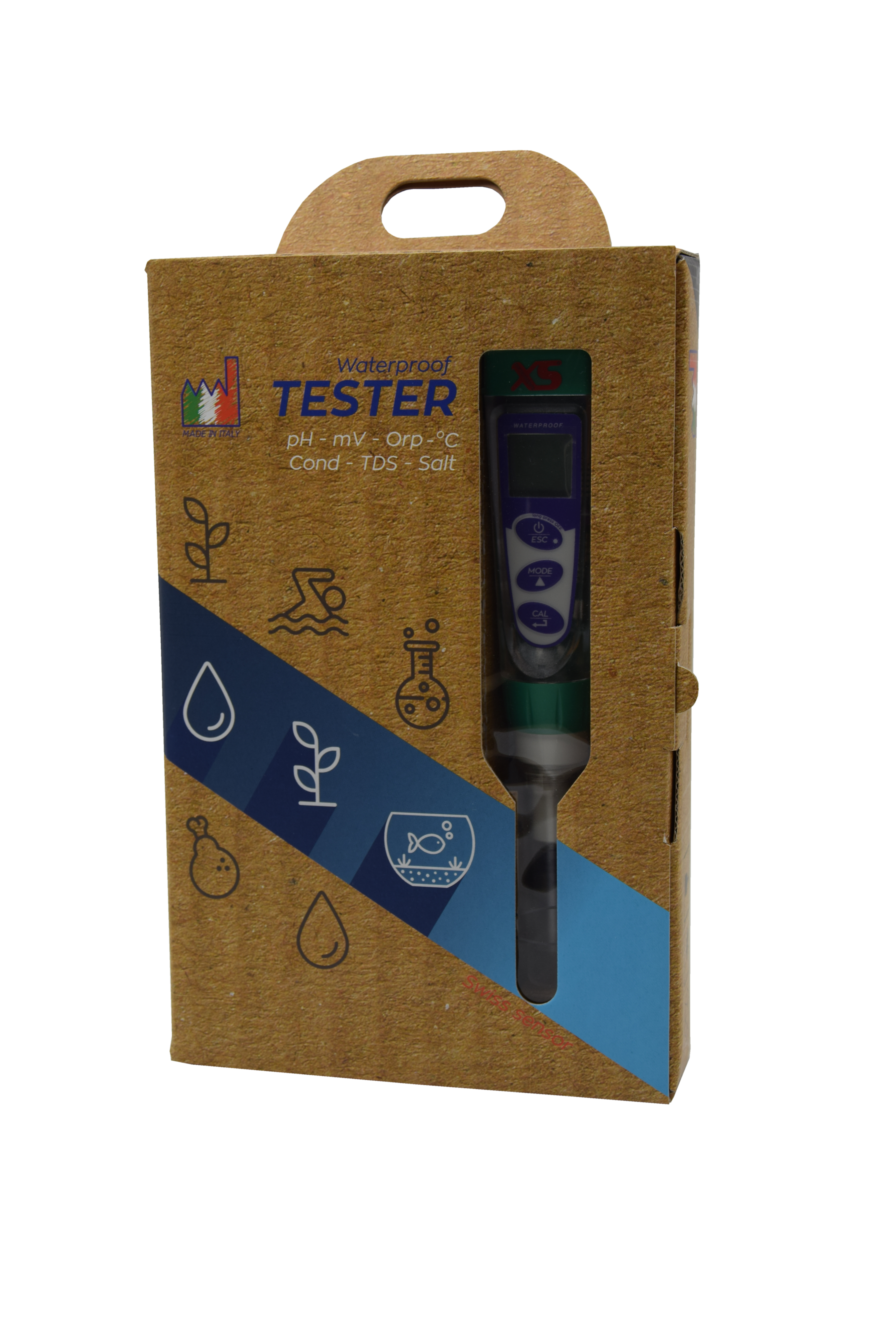 XS pH 5 Tester Kit – Handmessgerät zur Bestimmung des pH- Wertes und Temperatur
