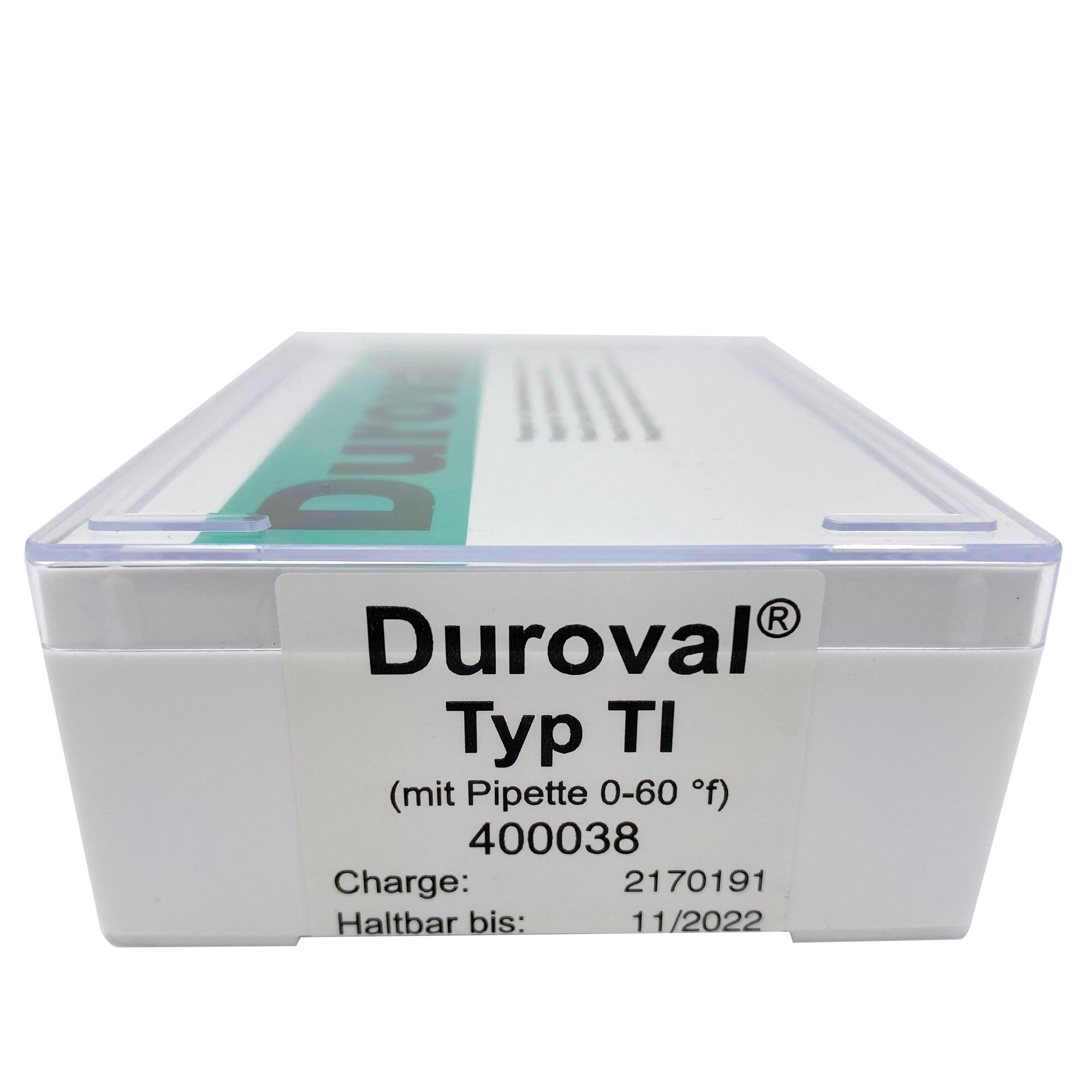 DUROVAL® TI with pipette 0 – 60 °f 