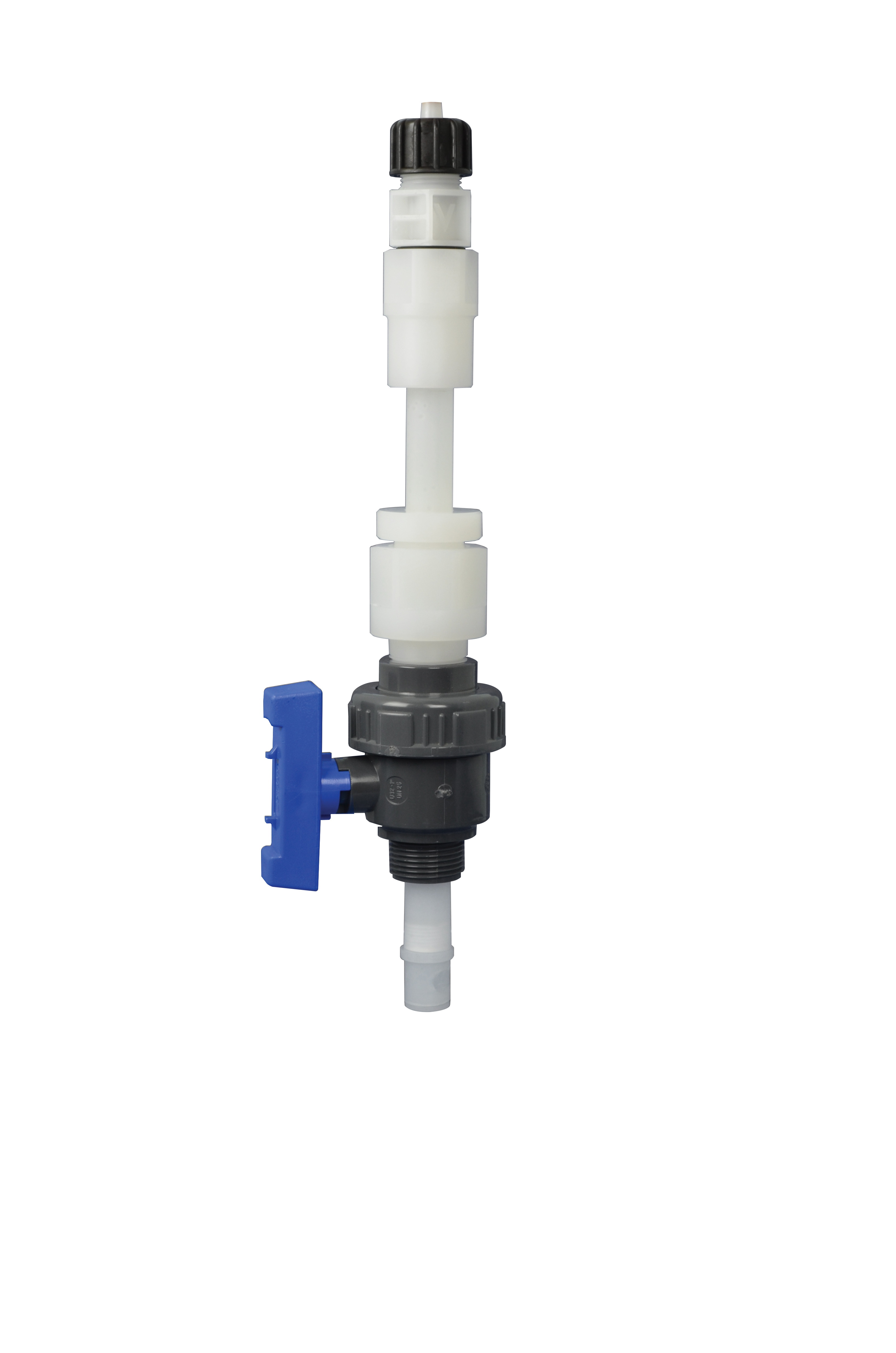 emec LOTUS MINI LINIR-V 3/4", Frontansicht der Einspritzdüse, präzise Dosierung von Natriumhypochlorit