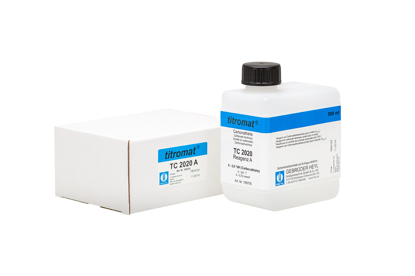 Titromat TC 2020 Reagenz A 500 ml Titromat TC 2020 Reagenz A 500 ml für Wasseranalyse