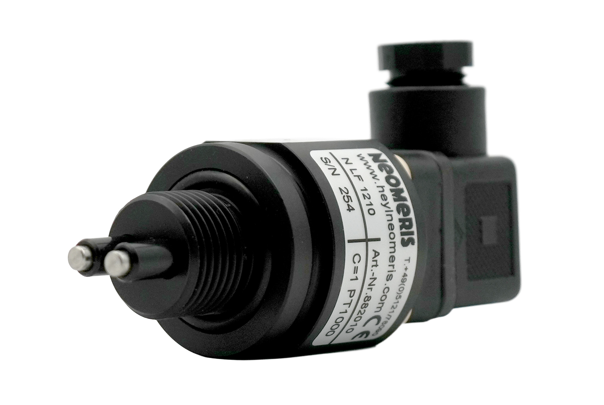 N-LF1210/PT1000, conductivity measuring cell, with screw-in thread and solenoid valve plug, without connection cable, for N-LF2000
