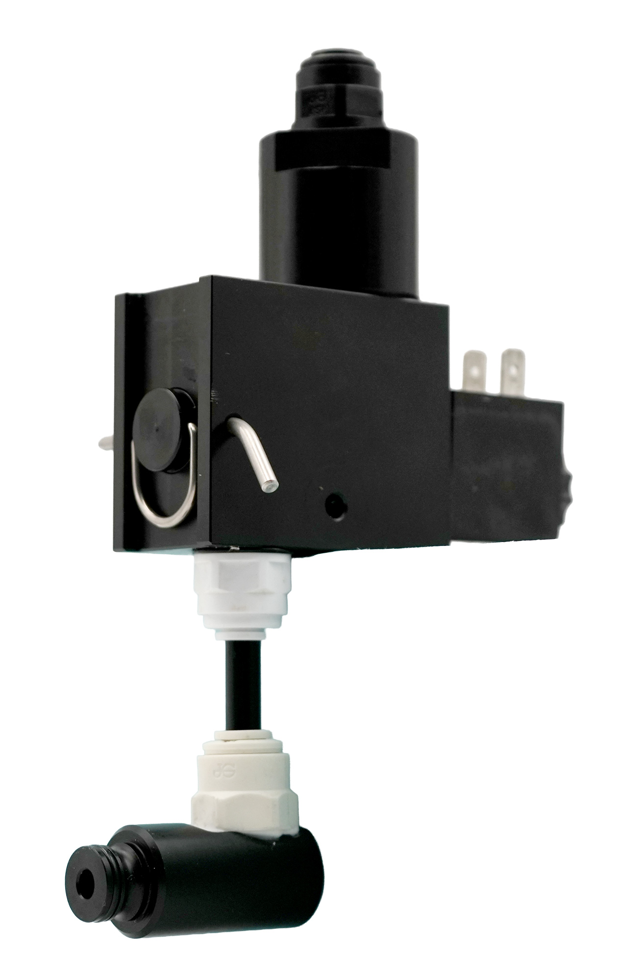 Inlet complete for Testomat® LIMIT, our item number 40691 Side view of the right side of the product