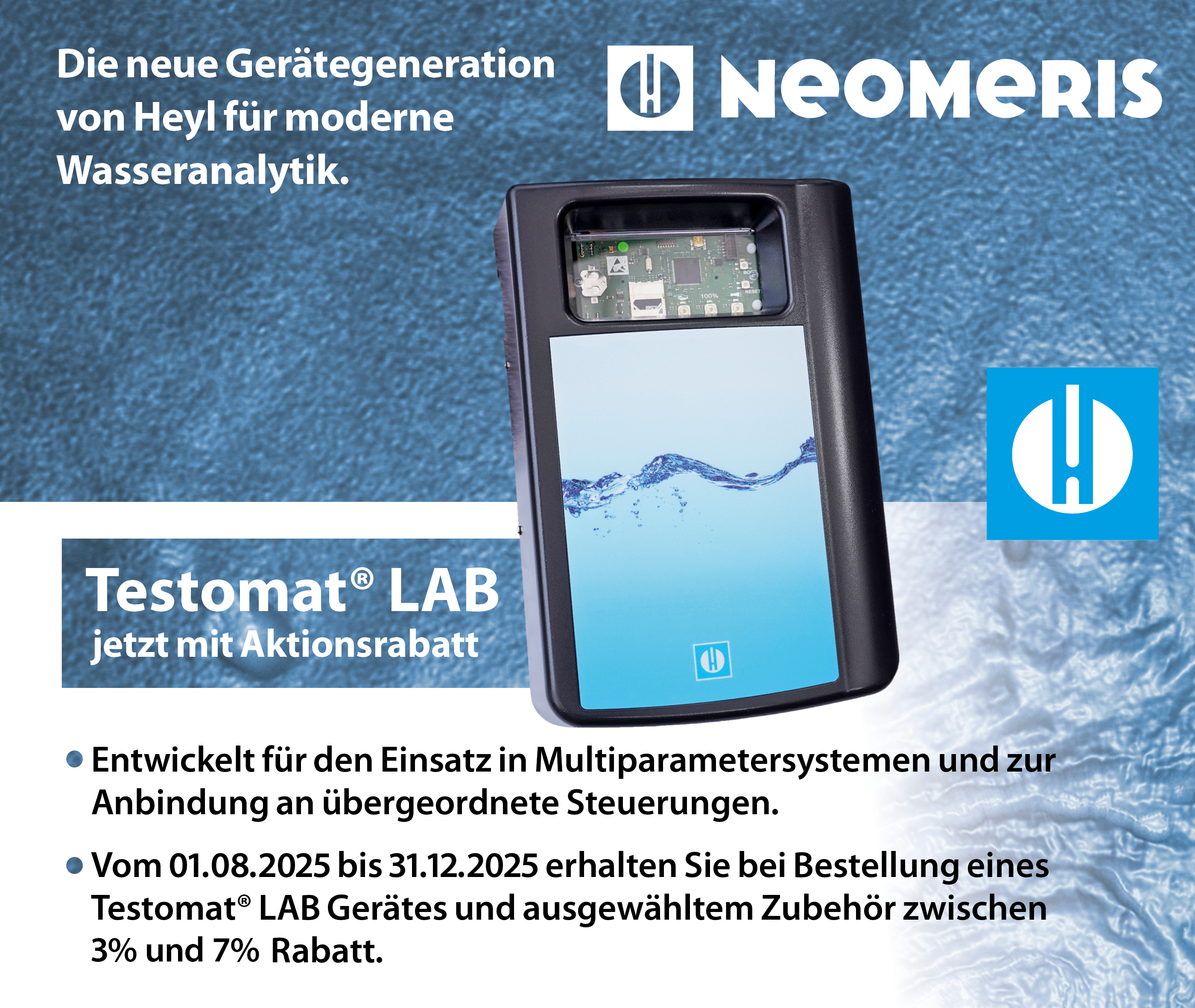 Testomat® LAB – Die neue Gerätegeneration von Heyl für moderne Wasseranalytik – vom 01.08.2025 - 31.12.2025 mit Aktionsrabatt!