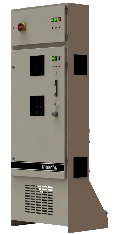 Compact ozone system TOGC8 XIS Kompakte Ozonanlage TOGC13 XIS, Detailansicht, Bedienfeld mit Kontroll- und Anzeigeinstrumenten, Ozonproduktion 8 g/h