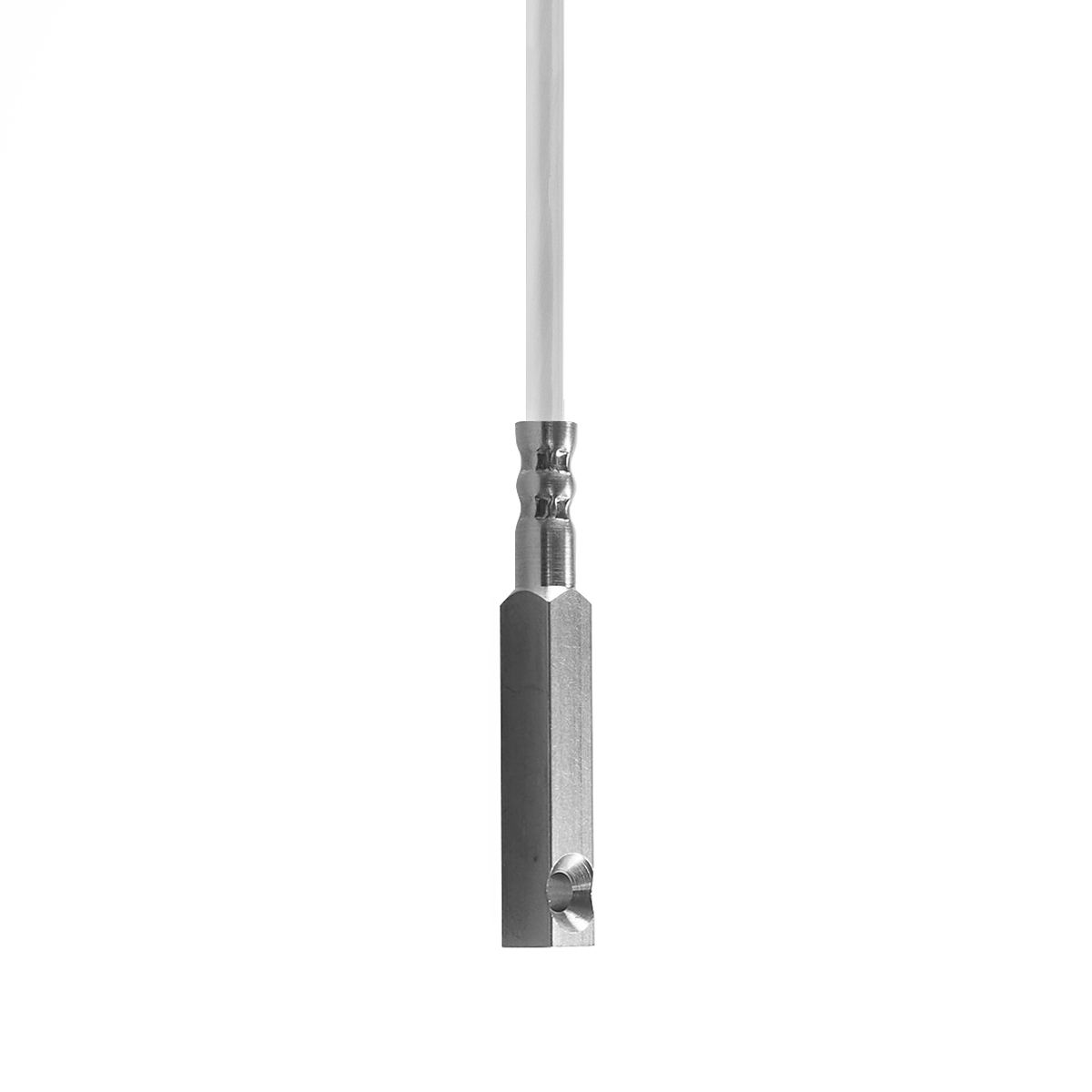 JUMO contact resistance thermometer with connection cable and mounting hole, aluminium protective fitting