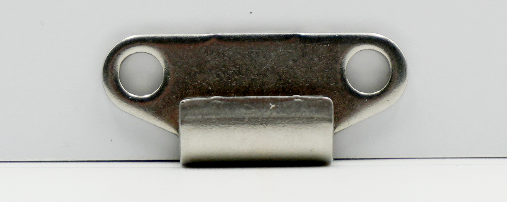 Clamping hook -NIRO TL 800-7-1, front view, stainless steel, for the measuring chamber