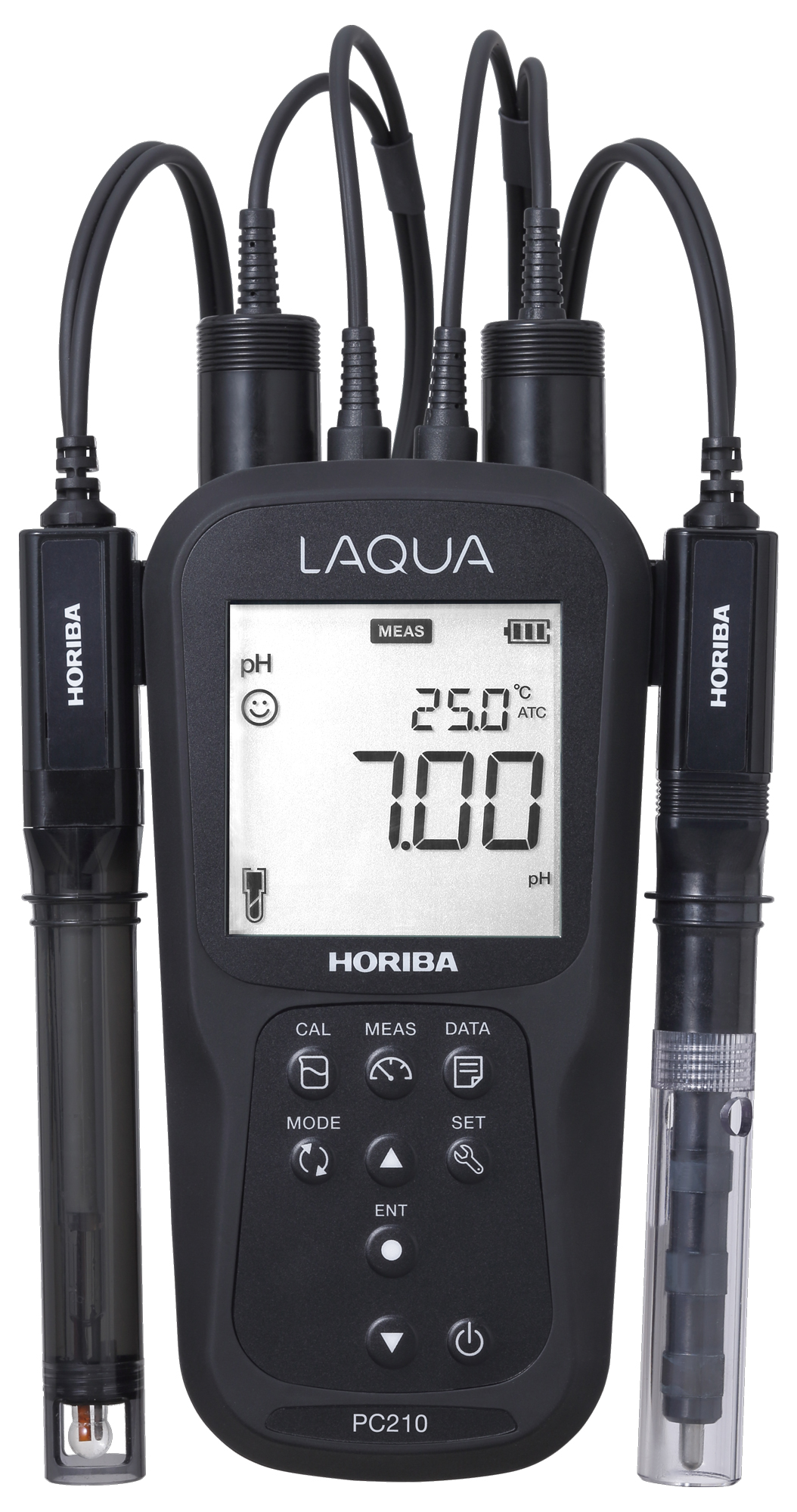 Horiba LAQUA PC210-Kit pH, Redox, Leitwert, TDS, Salz, Widerstand und Temperatur Hand Messgerät im Analysenkoffer