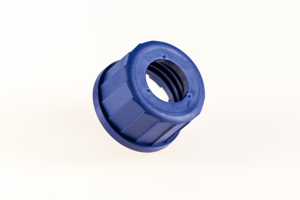 Screw cap GL-32 – hole for 100 ml and 500 ml bottles, spare part, suitable for Testomat 2000, ECO, EVO TH, 808 and Titromat, front view