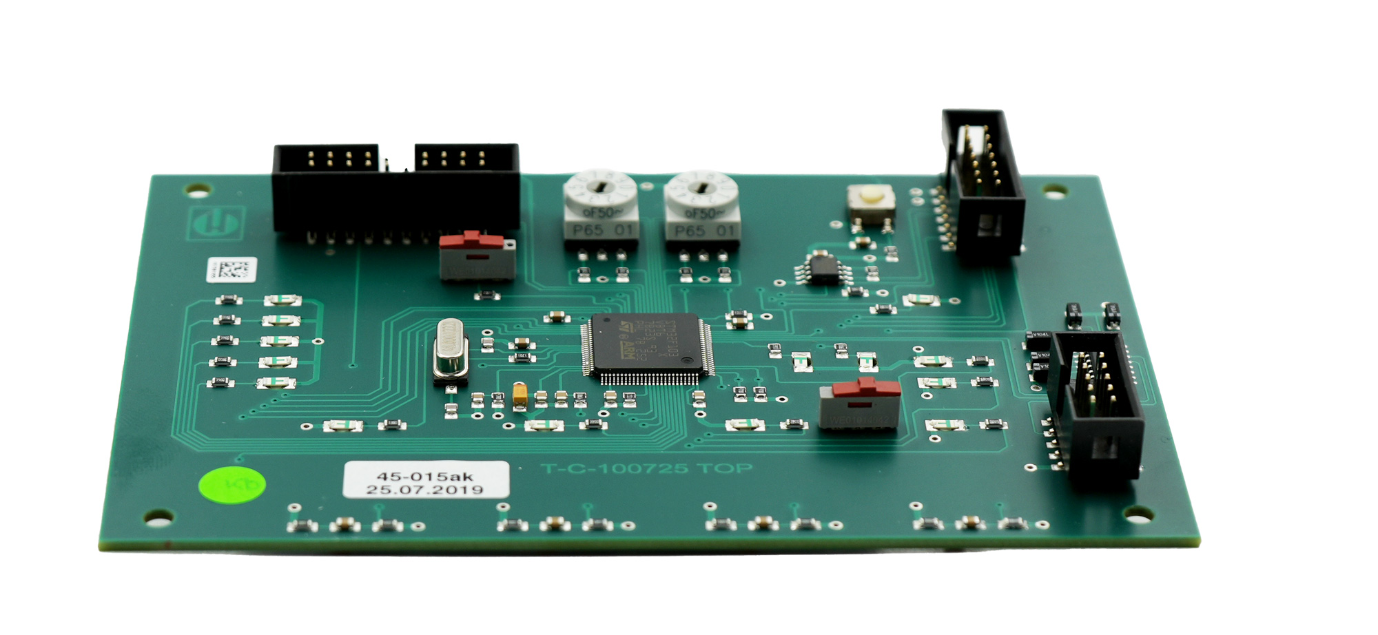 Steuerplatine, liegend, Überwachung in Wasseraufbereitungsanlagen, Testomat 808, 230 V Wechselspannung
