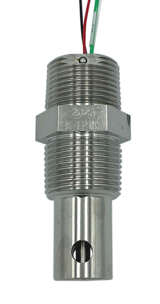 Select stainless steel conductivity sensor 200°C (max. 17 bar) for high temperatures and high pressure (HTLF)