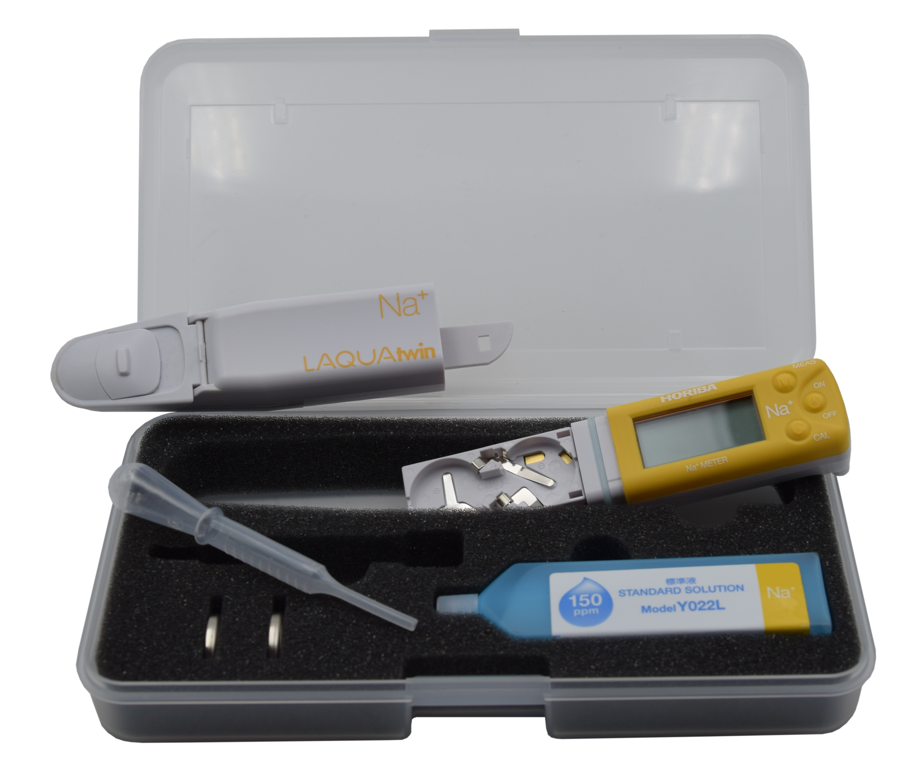 Horiba LAQUAtwin Natrium Ionen (Na+) Tester mit 2 Kalibrierpunkten und Temperatur Messung (Na-11)