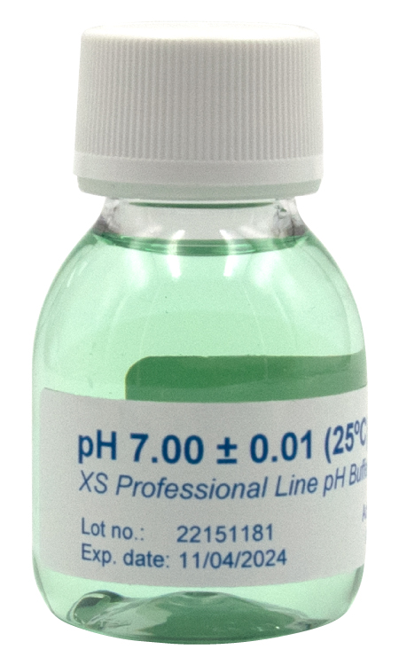 XS Professional pH 7.00 buffer solution green, front