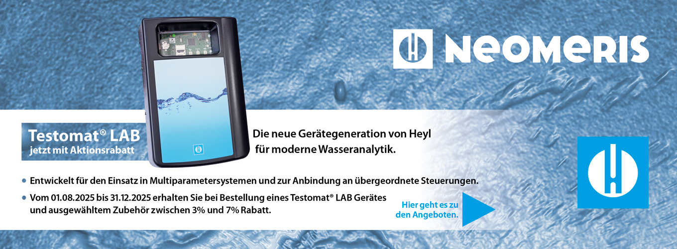 der Header für den Testomat LAB Rabatt. Auf dem Foto ist der Testomat LAB mit einer kurzen Beschreibung zu sehen.