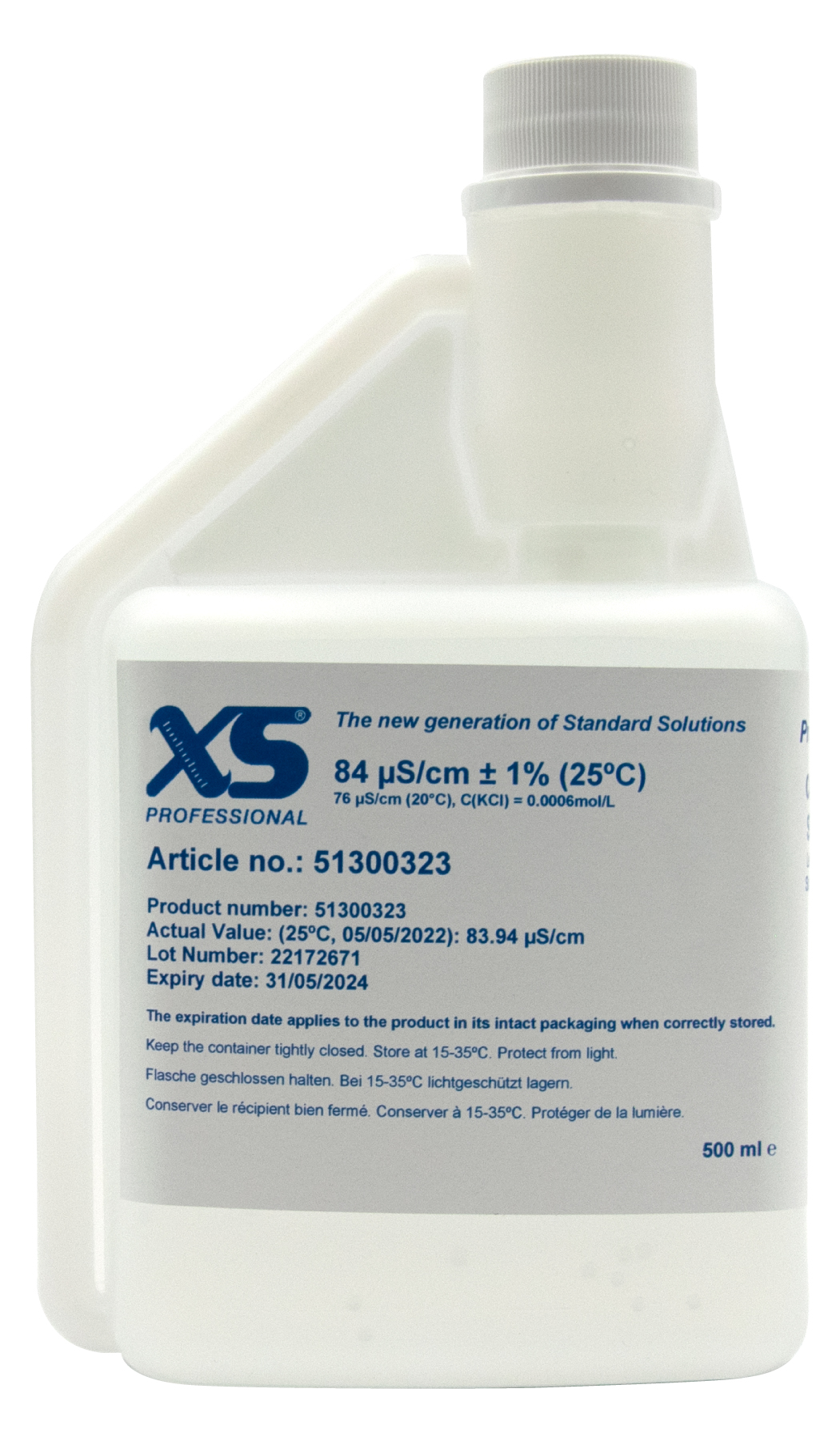 XS Professional 84 µS/cm Flasche mit hygienischem Dosierkopf