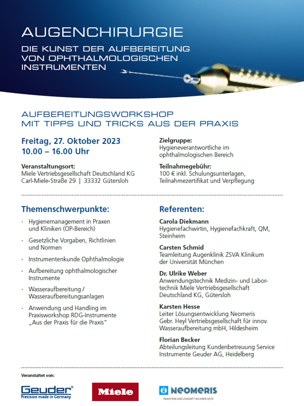 Aufbereitungsworkshop mit Tipps und Tricks aus der Praxis in Gütersloh - sichern Sie sich jetzt noch Ihren freien Workshop-Platz