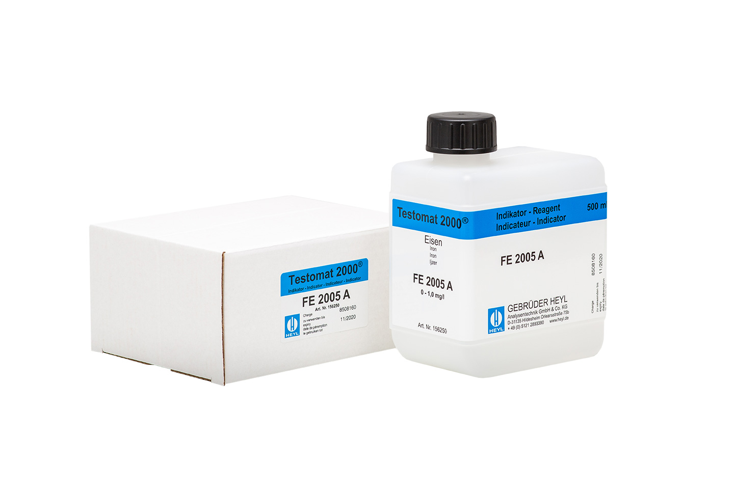 Testomat 2000® Reagenz FE 2005 A 500 ml Testomat 2000® Reagenz FE 2005 A, 500 ml Kunststoffflasche, sichtbar beschriftet