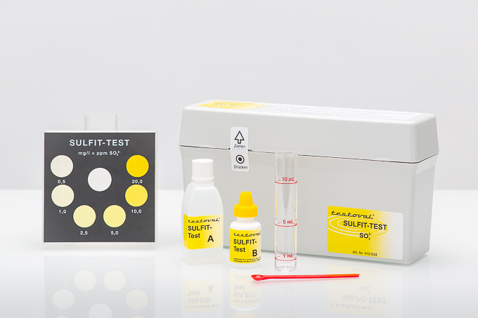 Testoval Sulfit Testbesteck Testoval Sulfit Testbesteck, Komplettes Testset mit zwei Reagenzien zur manuellen Sulfitmessung im Wasser