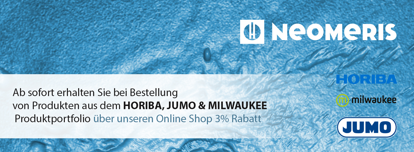 ein HeylNeomeris Banner in blauer Farbe mit Neomeris oben. Unten die Dritthersteller gelistet