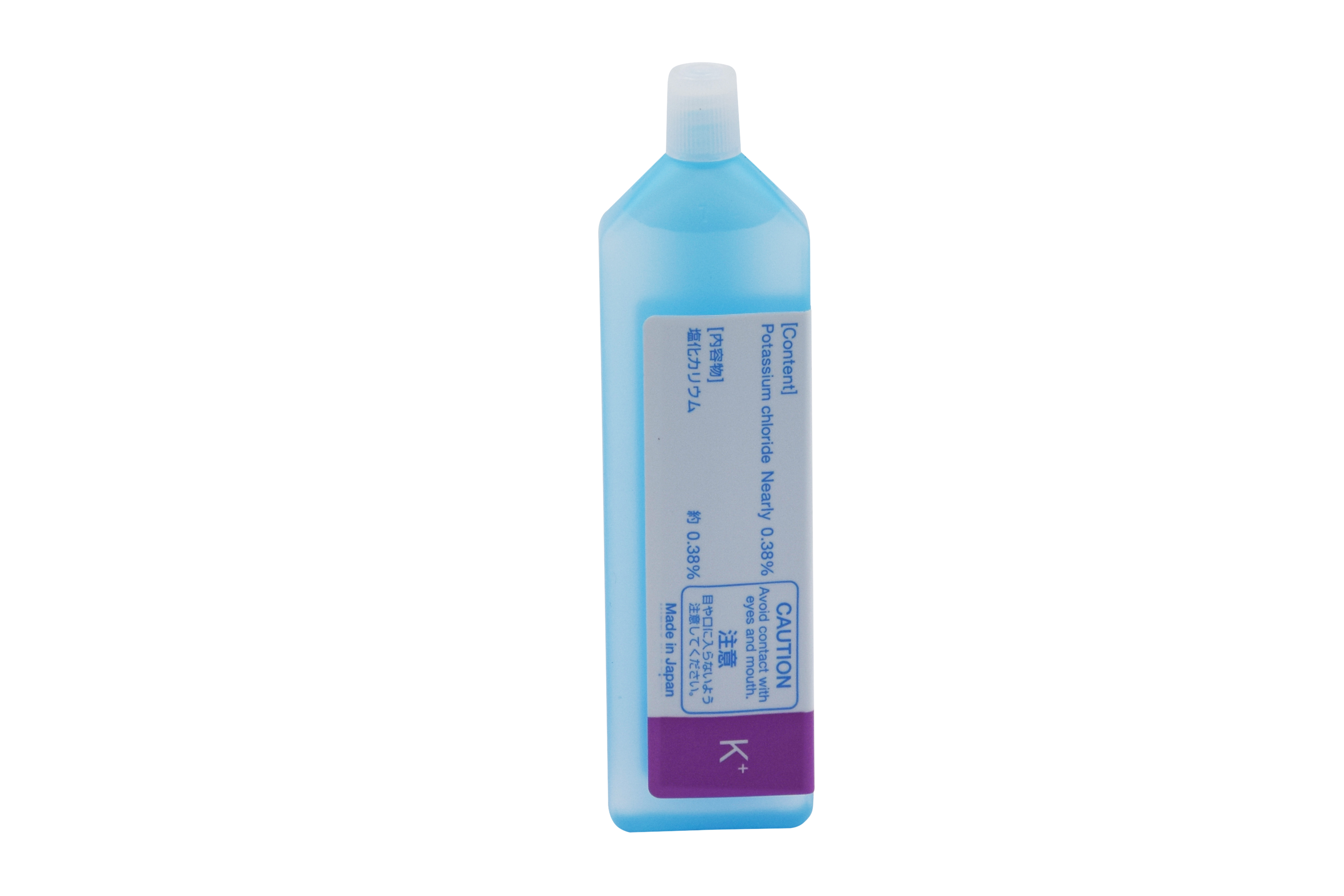 Horiba 2000ppm Potassium Ion Standard Solution (Y031H), back of the bottle with product information