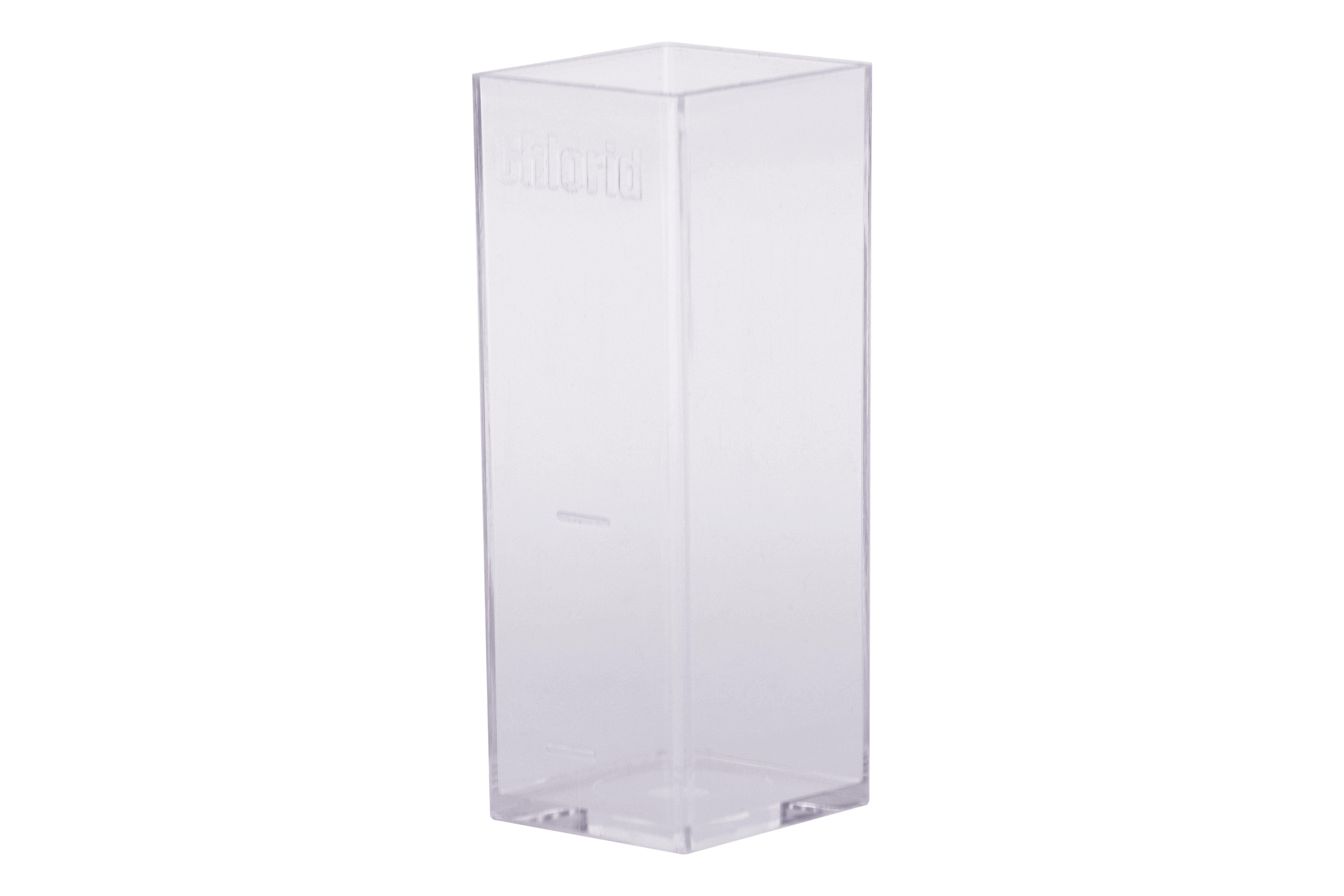 Replacement cuvette chloride Testoval Ersatz-Küvette Chlorid, transparente Kunststoff-Küvette frontal, Ersatzteil für Farbvergleich